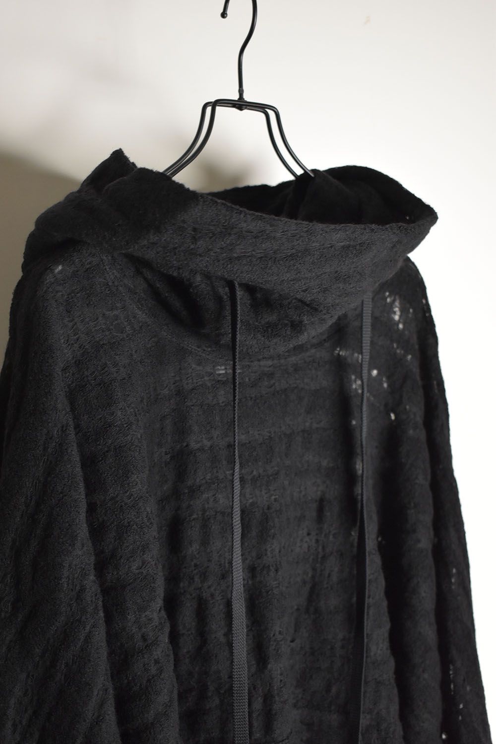 HOODIE PONCHO"Black"/フーディポンチョ"ブラック"