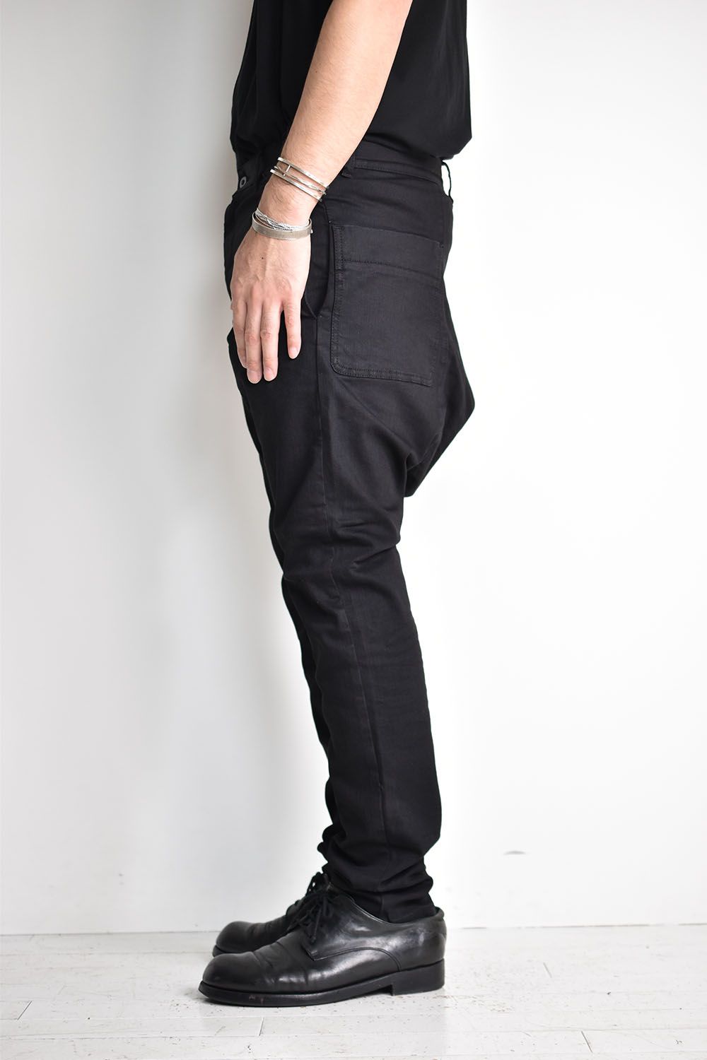 ISKO Made in ITALY Denim Sarrouel"Black"/サルエルデニム"ブラック"