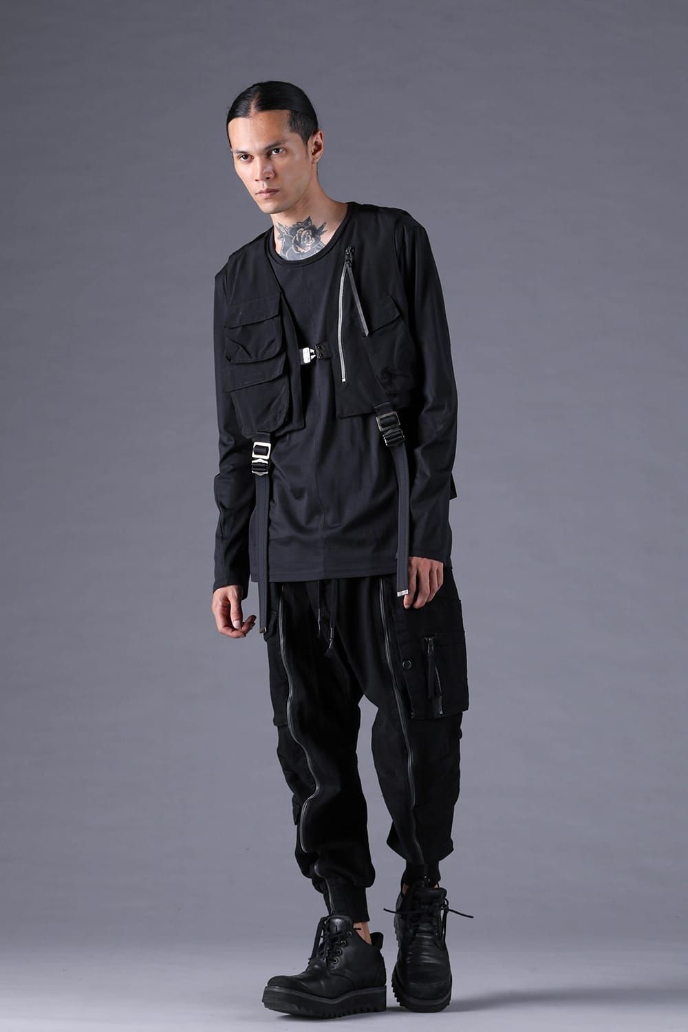 《2027SS先行予約分》Cupra Twill Vest"Black" / キュプラツイルベスト"ブラック"