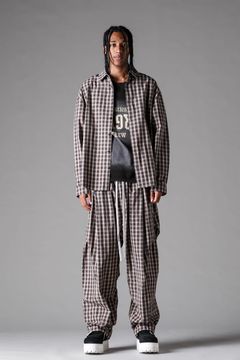 《2027SS先行予約》Plaid Buck Button Shirts"Black Plaid / Brown Plaid" / プレイドバックボタンシャツ"ブラックプレイド / ブラウンプレイド"