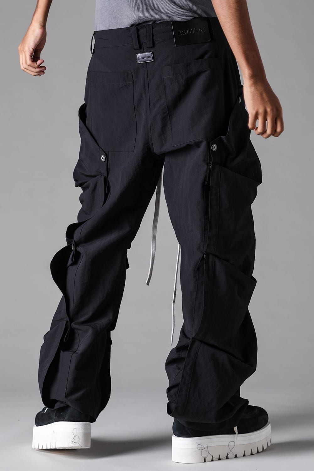 《2027SS先行予約》Rayon Nylon Side Layered Pants"Black / Grey / L.Khaki" /レーヨンナイロンサイドレイヤードパンツ"ブラック/グレー/ライトカーキ"