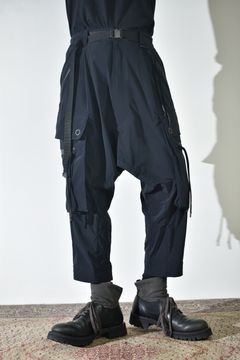 Sarrouel Cropped Cargo"Black" / サルエルクロップドカーゴ"ブラック"