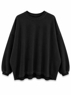 《2027SS先行予約》Lightweight French Terry Jumbo Pullover "Black" / ミニ裏毛ジャンボプルオーバー"ブラック"