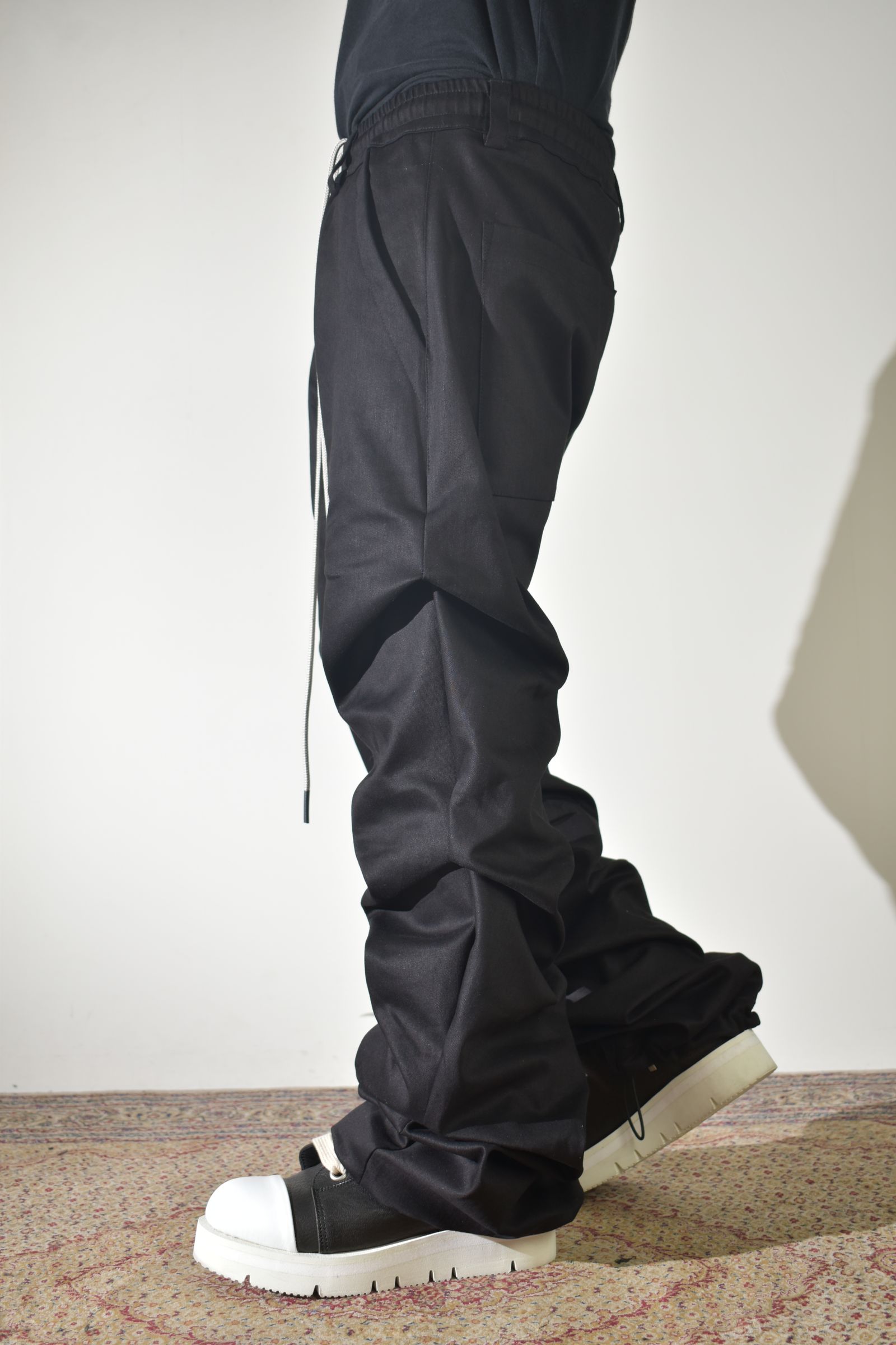 《2026AW先行予約》Boots Cut Tuck Pants"Black" / ブーツカットタックパンツ"ブラック"