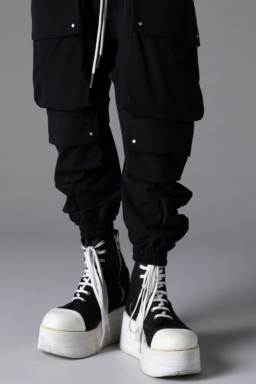 《2026SS先行予約》Stretch Nylon Military Sarouel Pants"Black" / ストレッチナイロンミリタリーサルエルパンツ"ブラック"