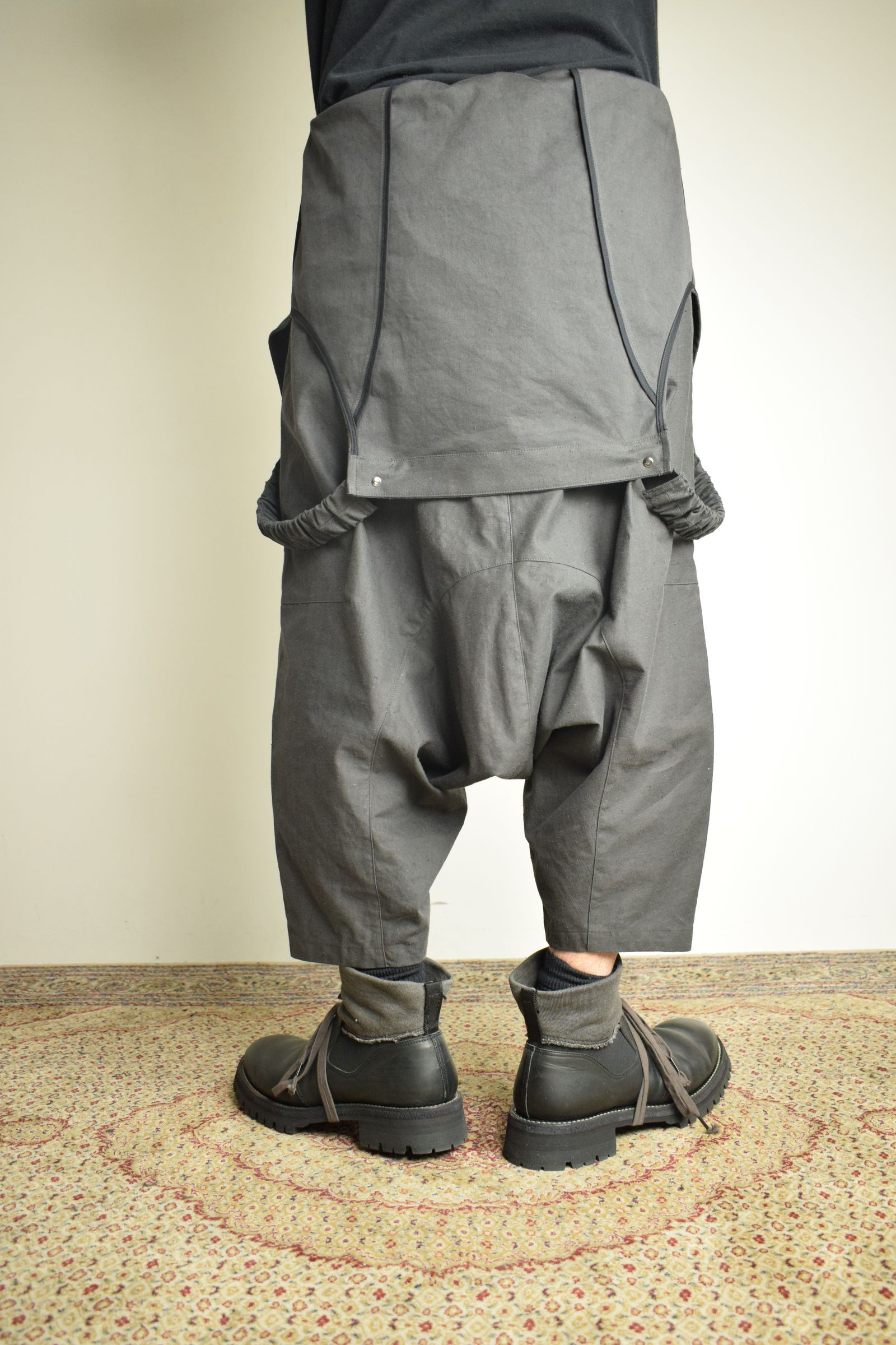 Deep Crotch Over All"Charcoal" / ディープクロッチオーバーオール"チャコール"