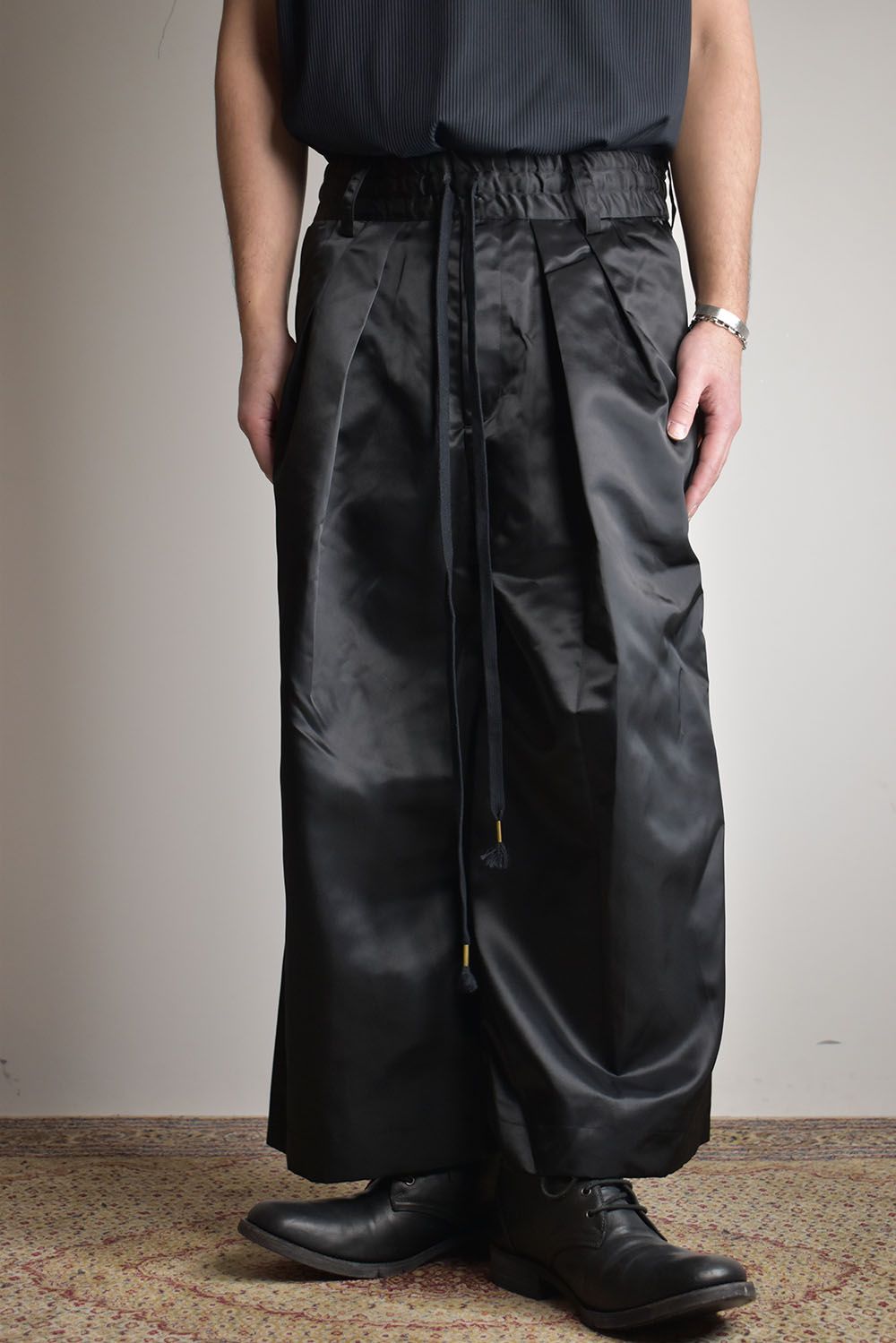 LC2 HAKAMA Trousers"Black"/袴トラウザーズ"ブラック"