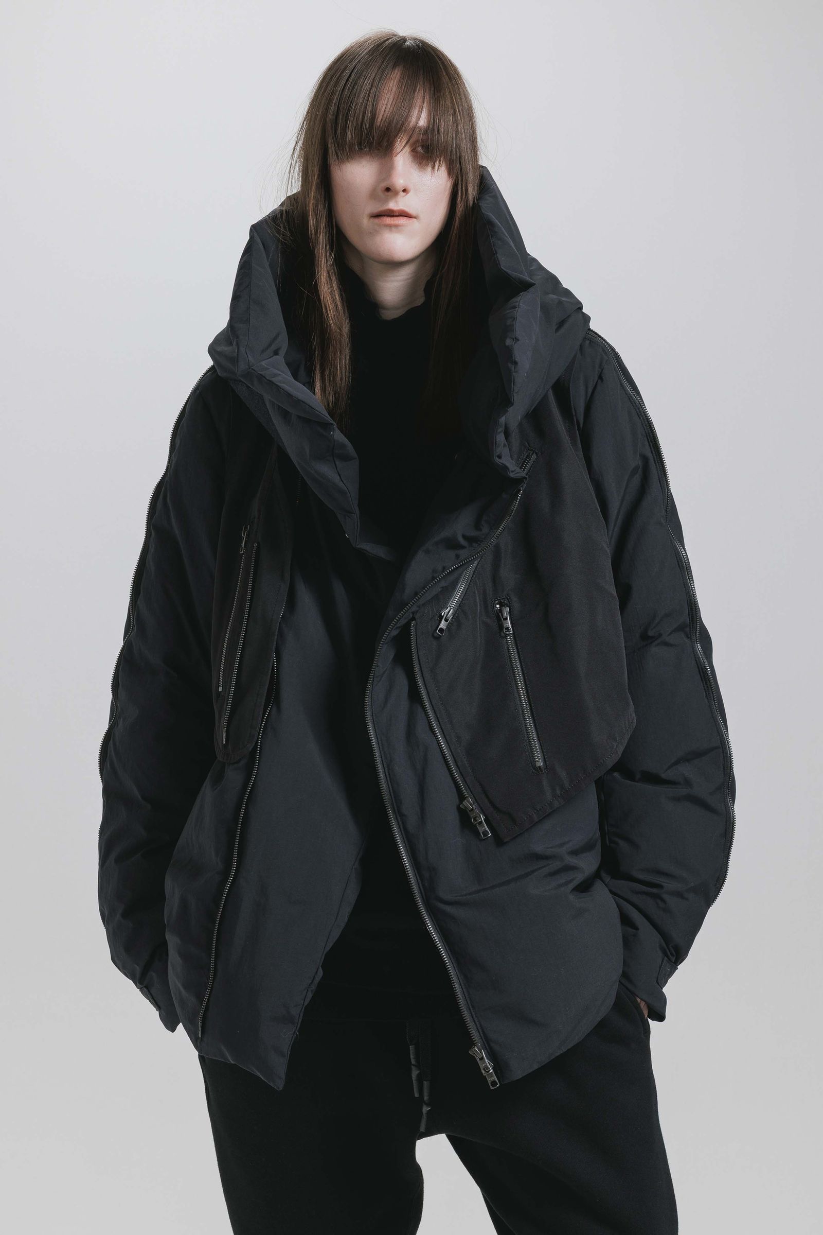 Multi Zip Down Parka Jacket (with Vest)"Black" / マルチジップダウンパーカージャケット(ベスト付き)"ブラック"