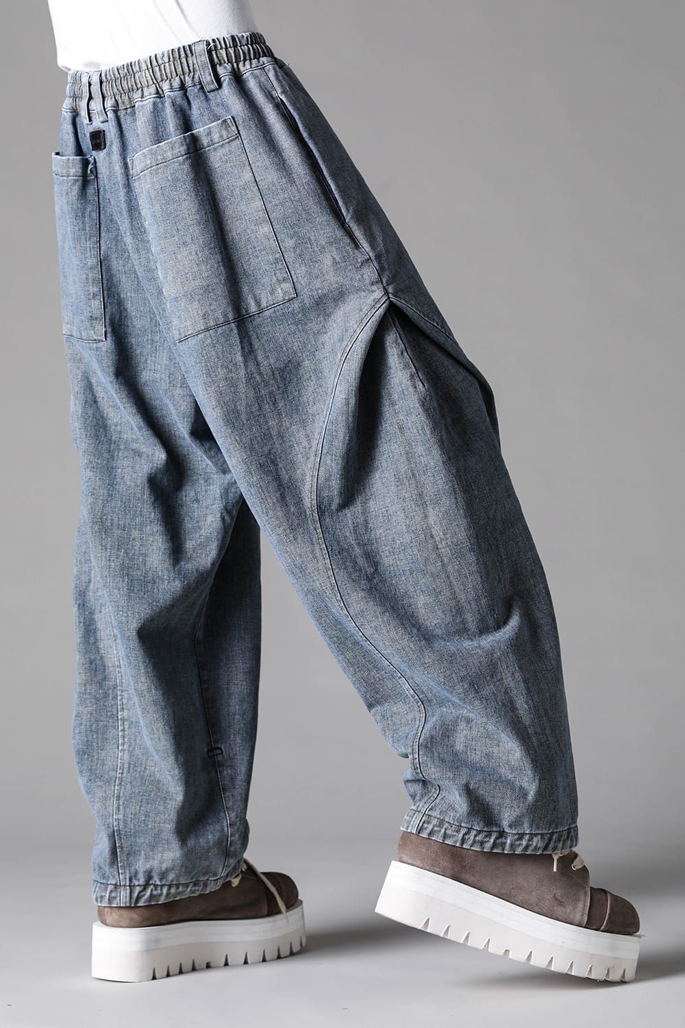《2027SS先行予約》Side Tuck Tapared Pants"Blue" / サイドタックテーパードパンツ"ブルー"