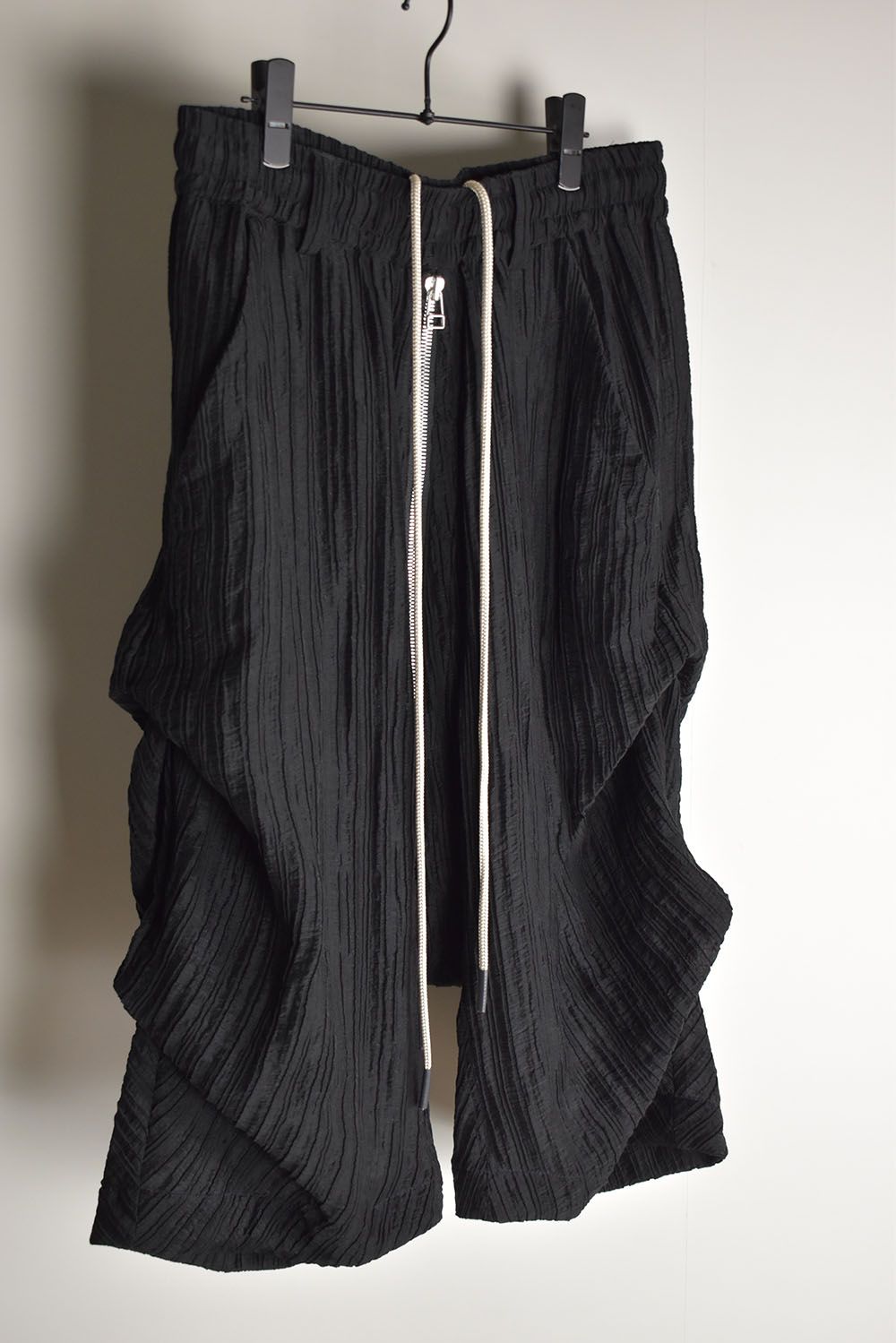 Sheer Yoryu Tuck Shorts"Black" / シアータックショーツ"ブラック"