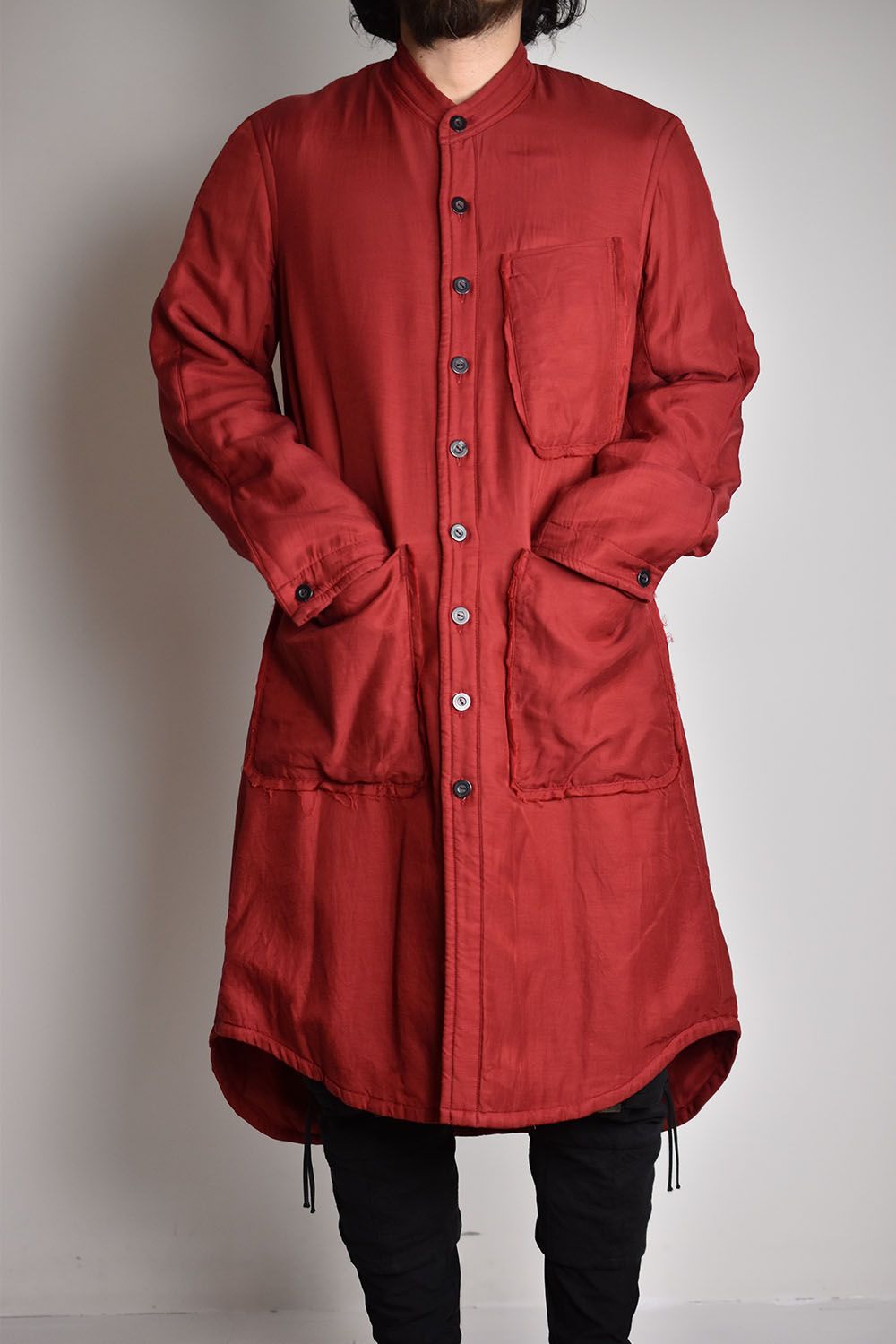 Gament Dyeing Padded Shirt Coat"Red"/ガーメントダイシャツコート"レッド"