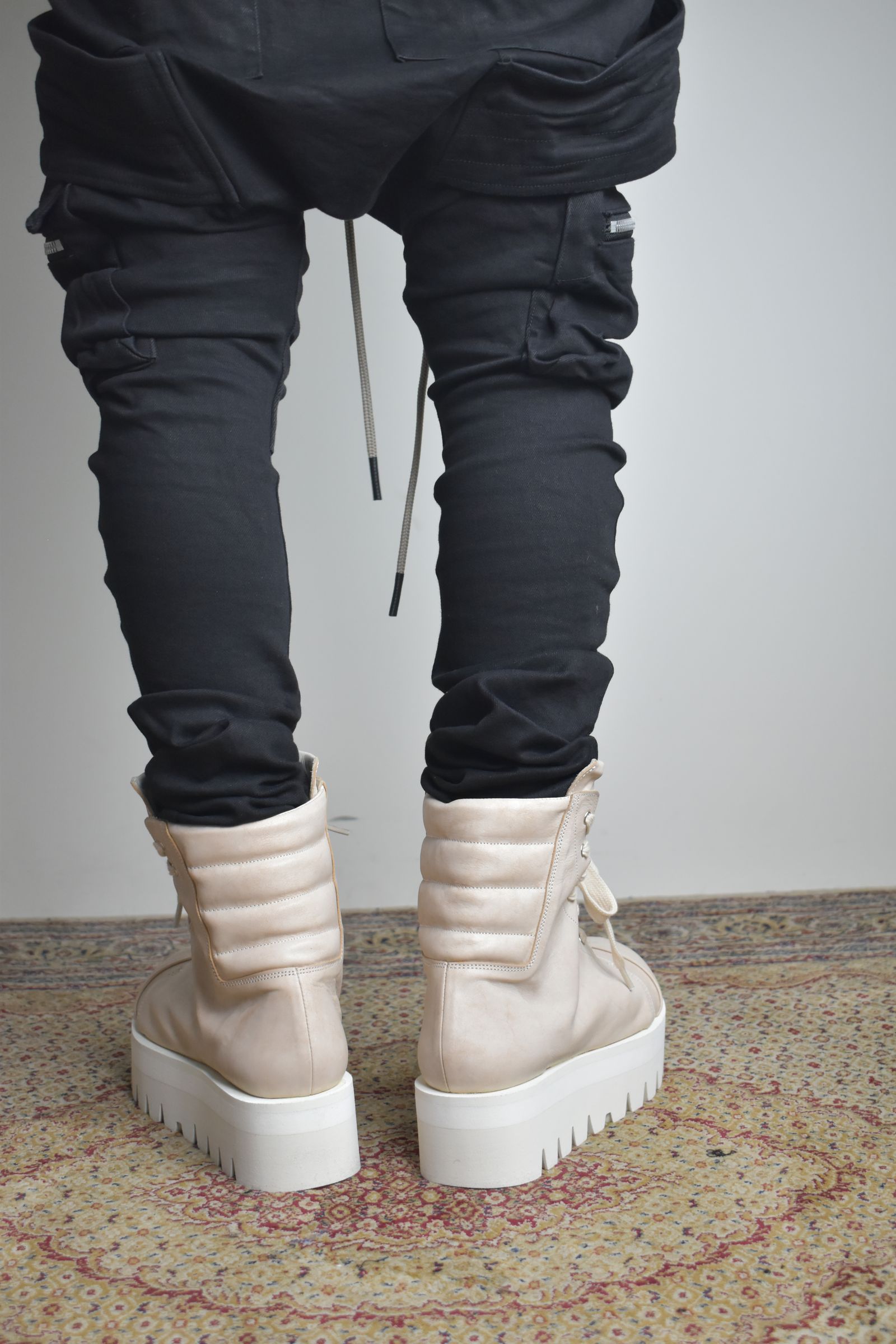 Sneaker Boots"Ash Pink×White" / スニーカーブーツ"アッシュピンク×ホワイト"