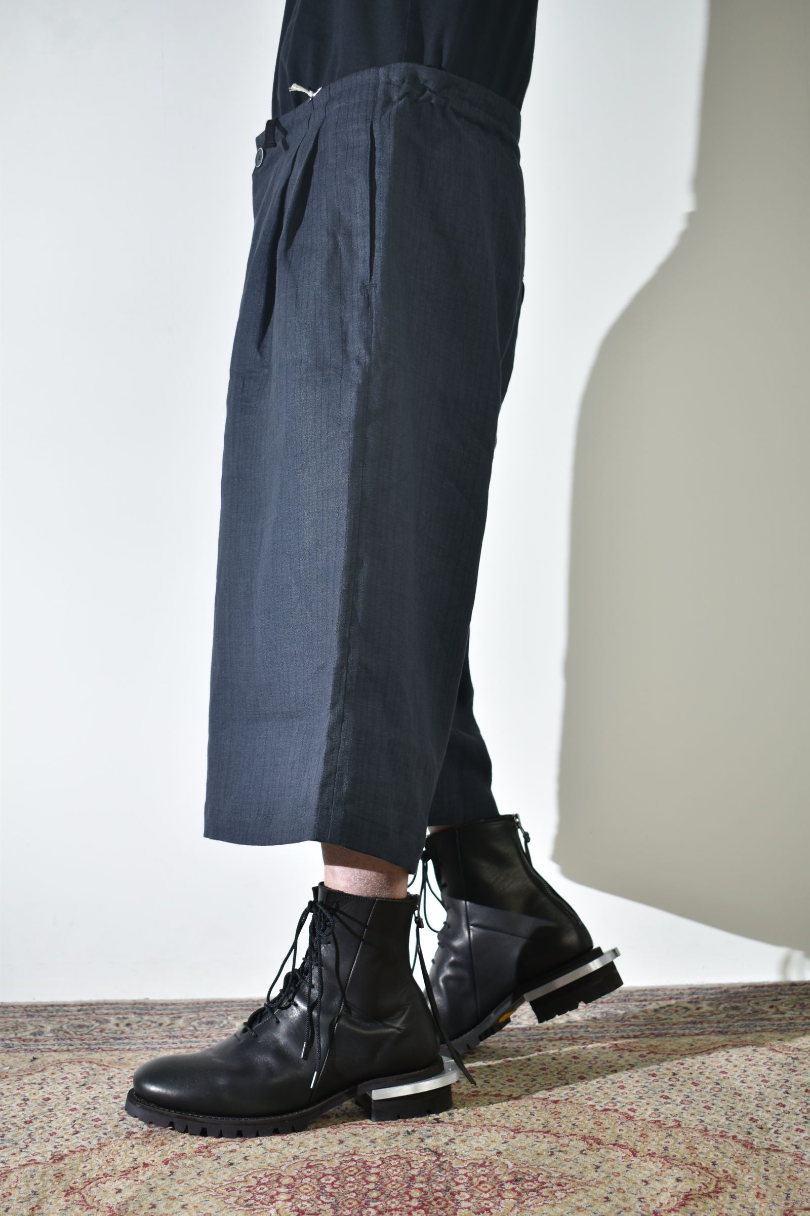 Linen Silk Trousers"Tuxedo" / リネンシルクトラウザー"タキシード"