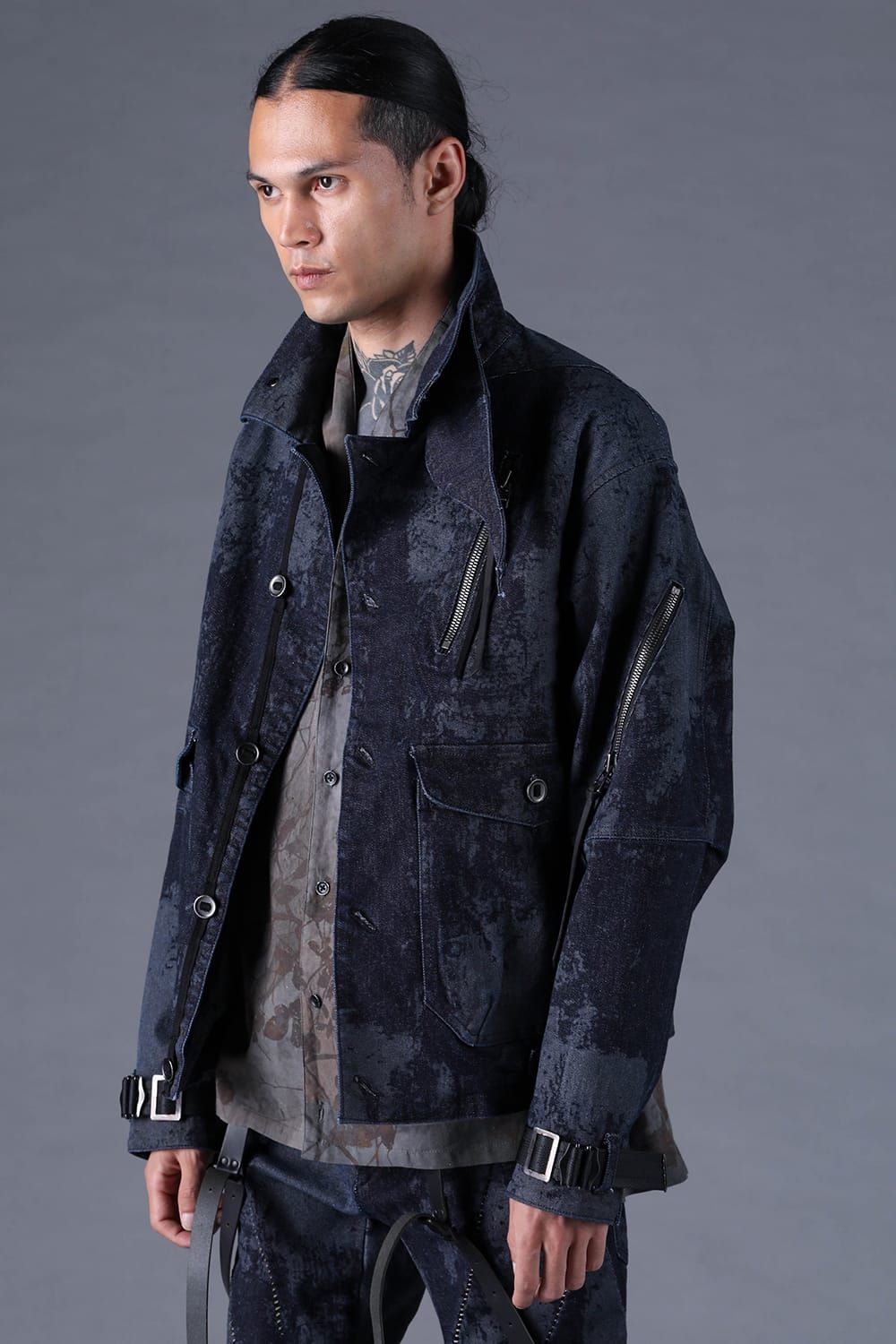 《2027SS先行予約分》Brushed-Coated Work Jacket"Indigo" / ブラッシュコーティングワークジャケット"インディゴ"