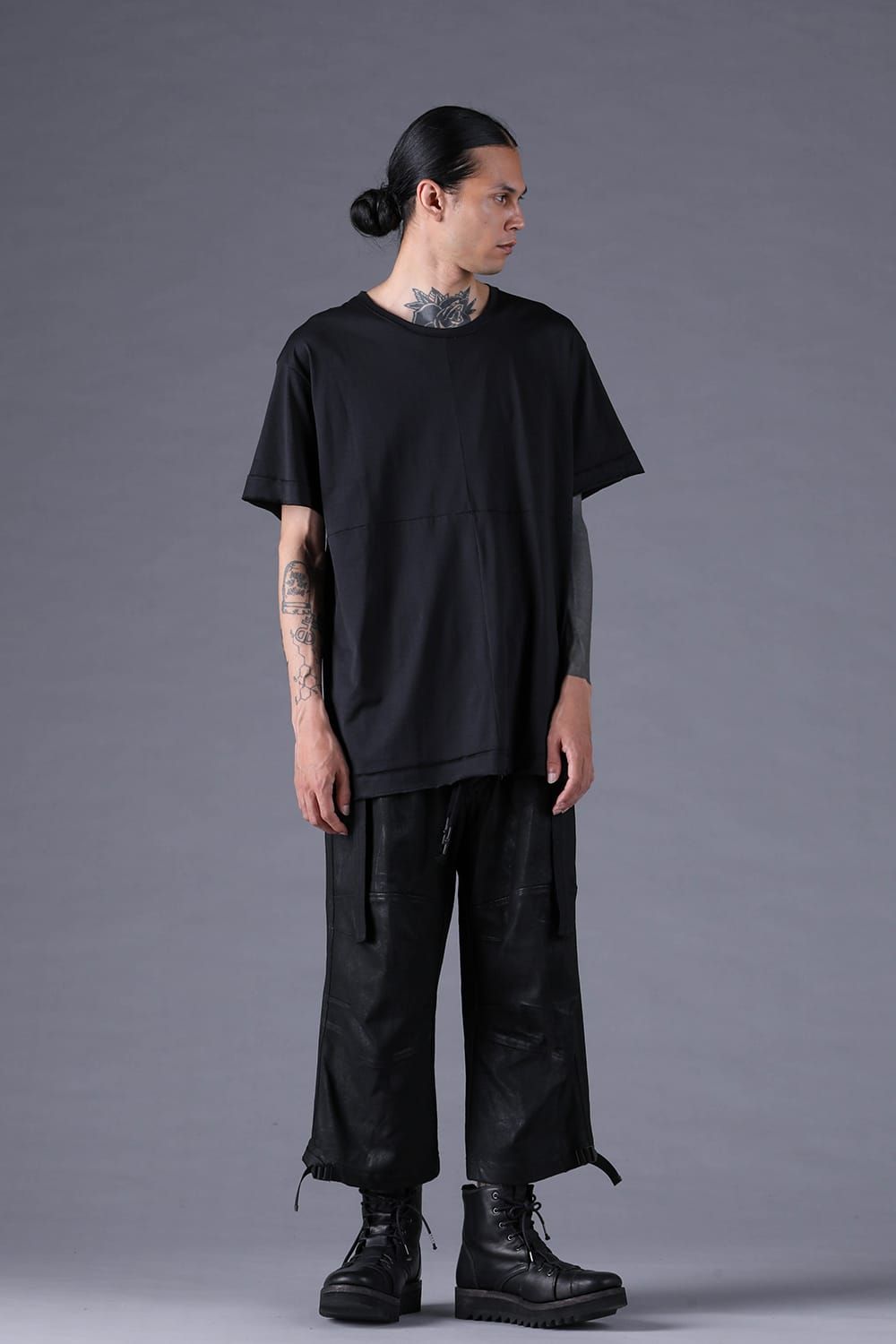 《2027SS先行予約分》100/3 Cotton S/ST T-Shirt"Black" / 100/3天竺ショートスリーブTee"ブラック"