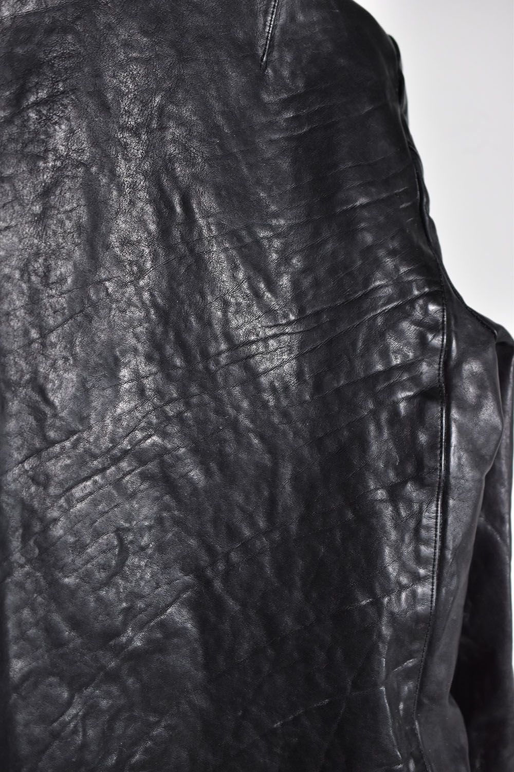 French Shoulder Garment Dyed Single Riders"Black"/フレンチショルダーガーメントダイシングルライダース"ブラック"