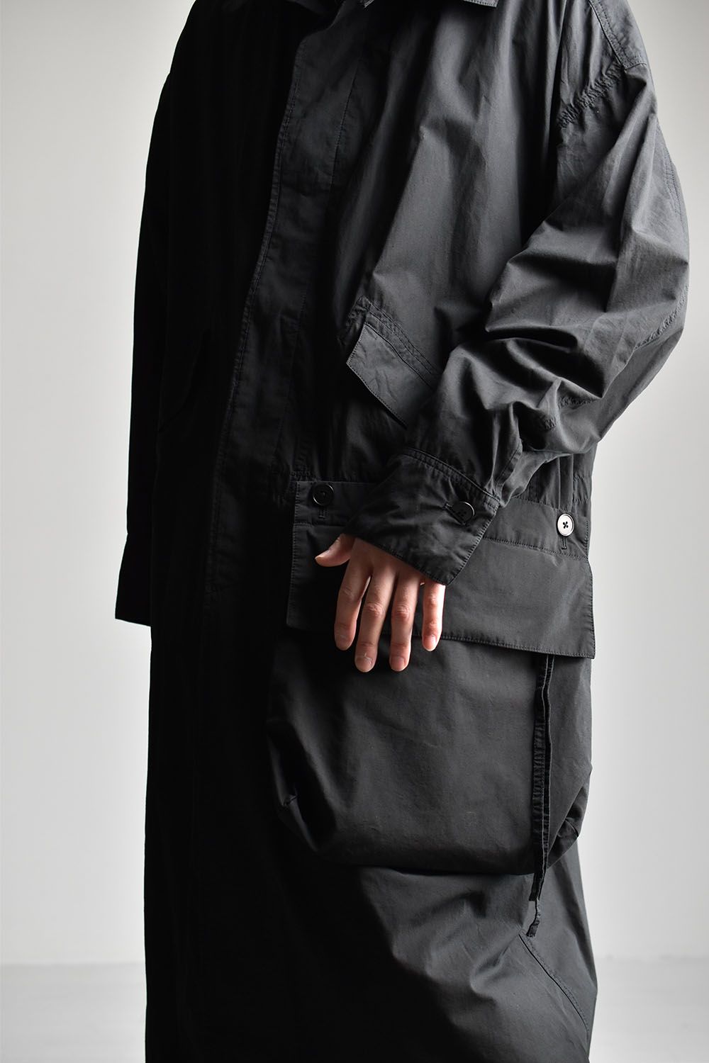 Cotton Linen Coat"Black"/コットンリネンコート"ブラック"