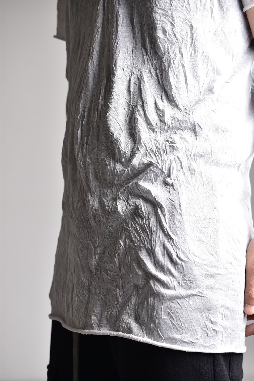 《2026SS先行予約》Gauze Washer V Neck Tee"Black/White/Ivory/Beige/Grey" / ガーゼワッシャーVネックTee"ブラック/ホワイト/アイボリー/ベージュ/グレー"