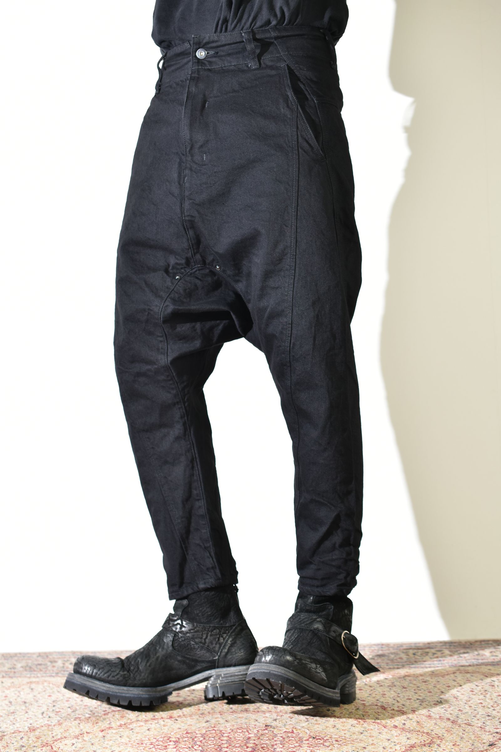 Sarrouel Denim Pants "Black" / サルエルデニムパンツ "ブラック"
