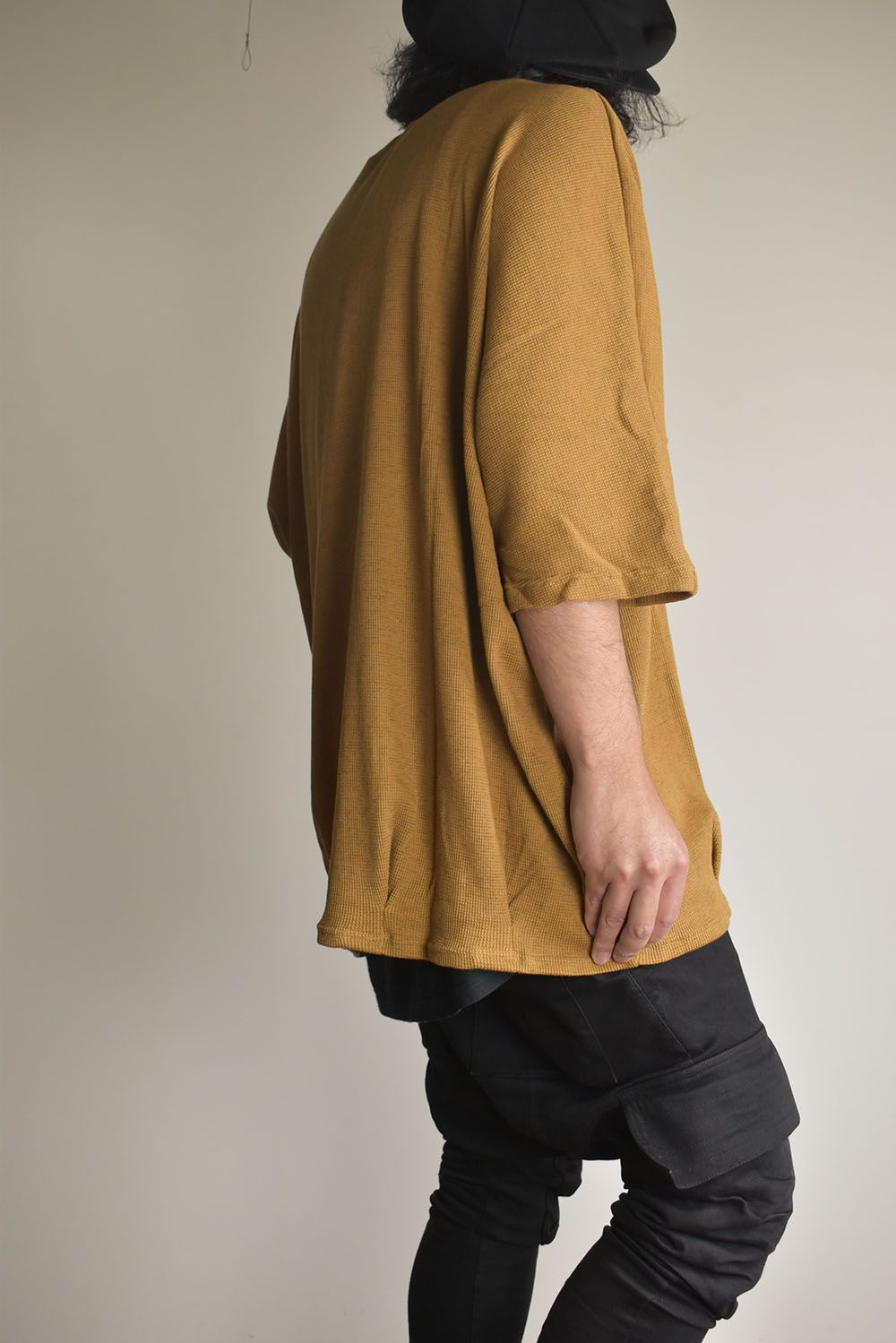 Waffle Dolman Tee"Raw Unber" / ワッフルドルマンTee"ローアンバー"