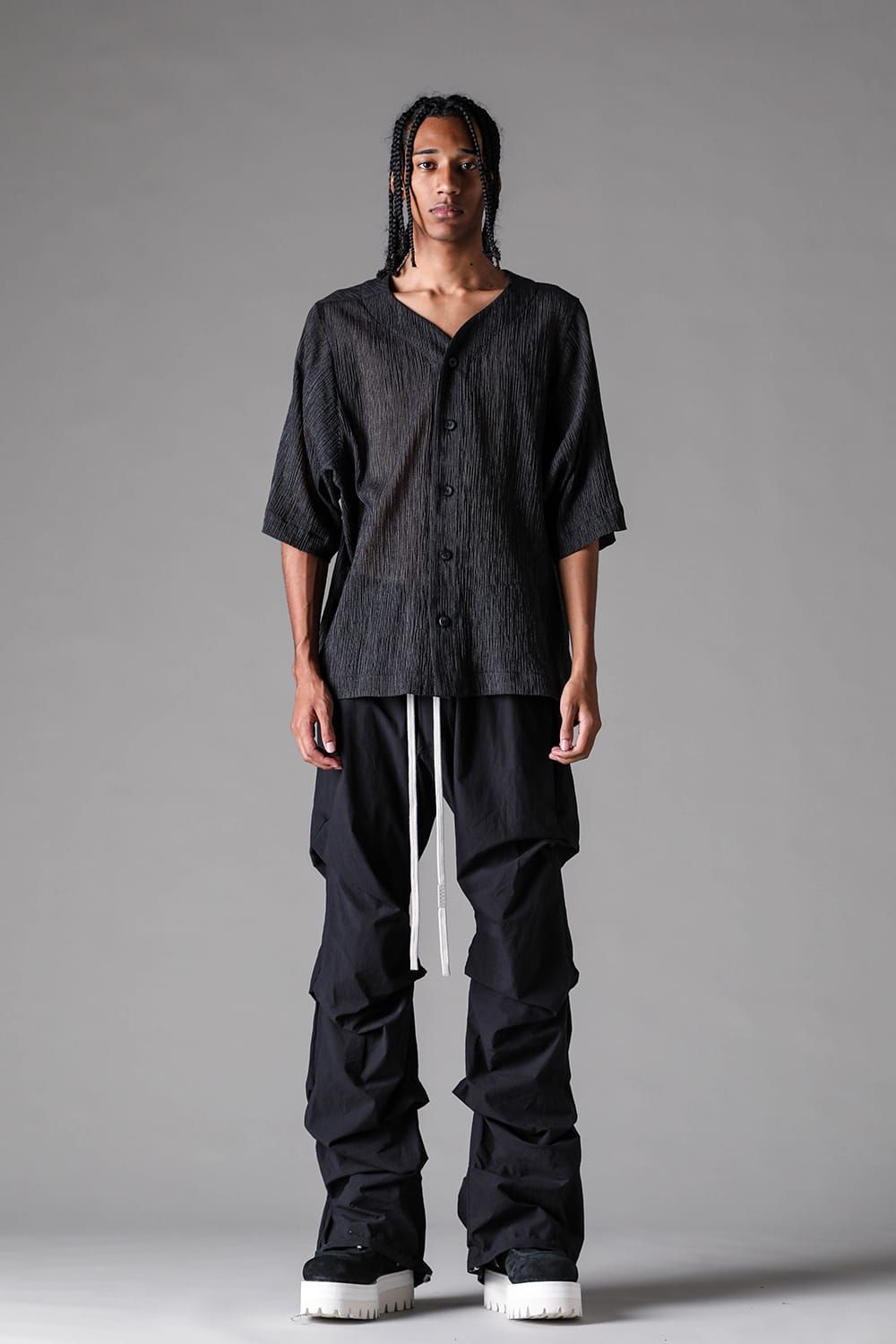 《2027SS先行予約》Over Sided KIMONO Base Ball Shirts"Black Stripe / White Stripe / Brown Stripe" / オーバーサイズキモノベースボールシャツ"ブラックストライプ / ホワイトストライプ /ブラウンストライプ"