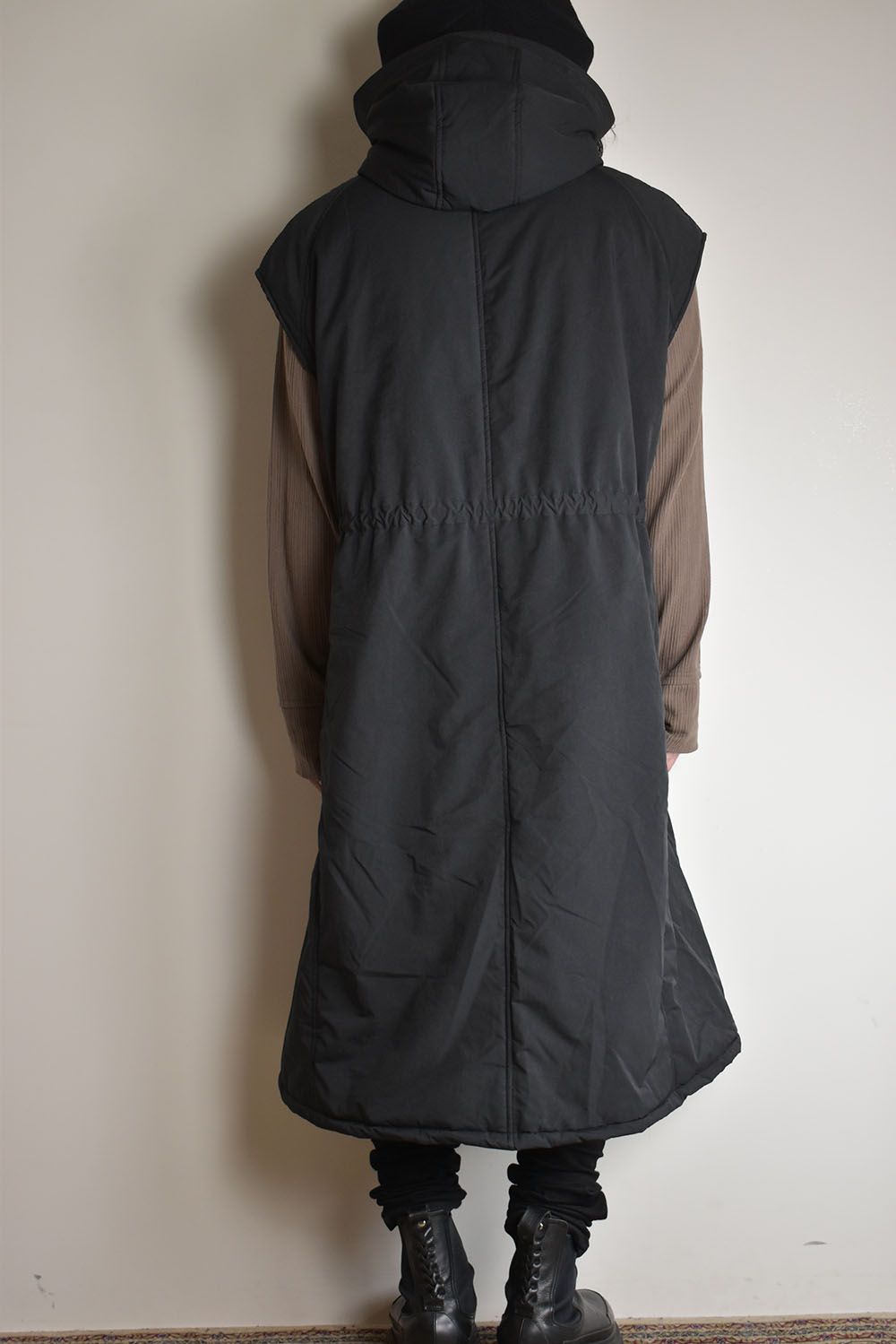 Chill Buster Sleeve Less Long Parka"Black"/チルバスタースリーブレスロングパーカー"ブラック"