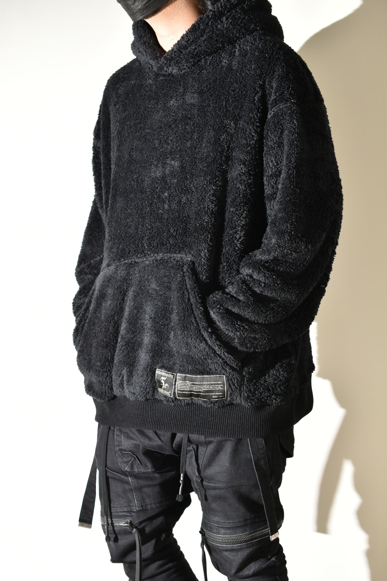 Fleece Big Hoodie "Black" / フリースビッグフーディ "ブラック"