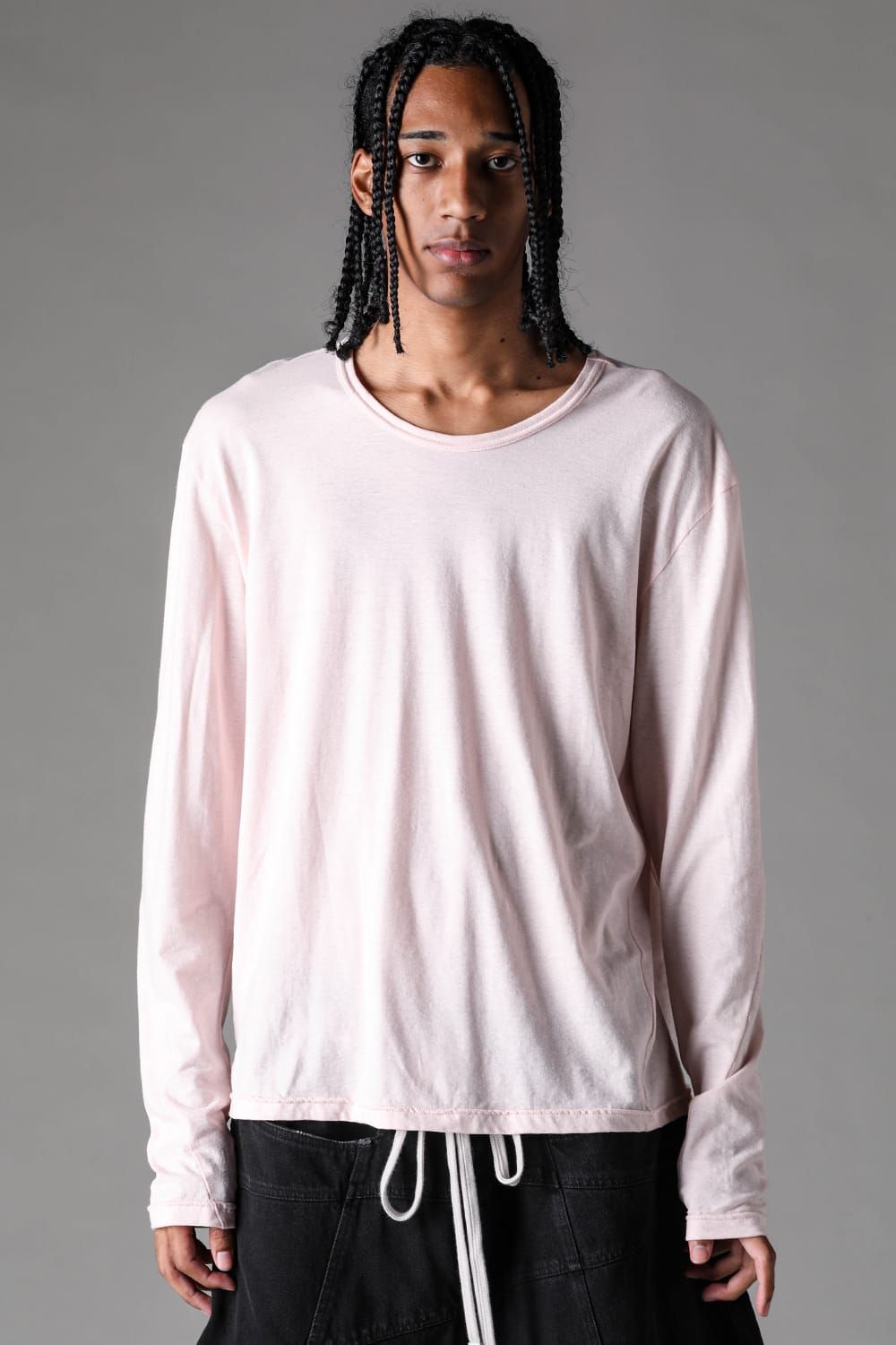 《2027SS先行予約》Switching Long Sleeve "Black / Ivory / Greige / Ice Blue / Pale Shell" / スウィッチングロングスリーブ"ブラック/アイボリー/グレージュ/アイスブルー/ペイルシェル"