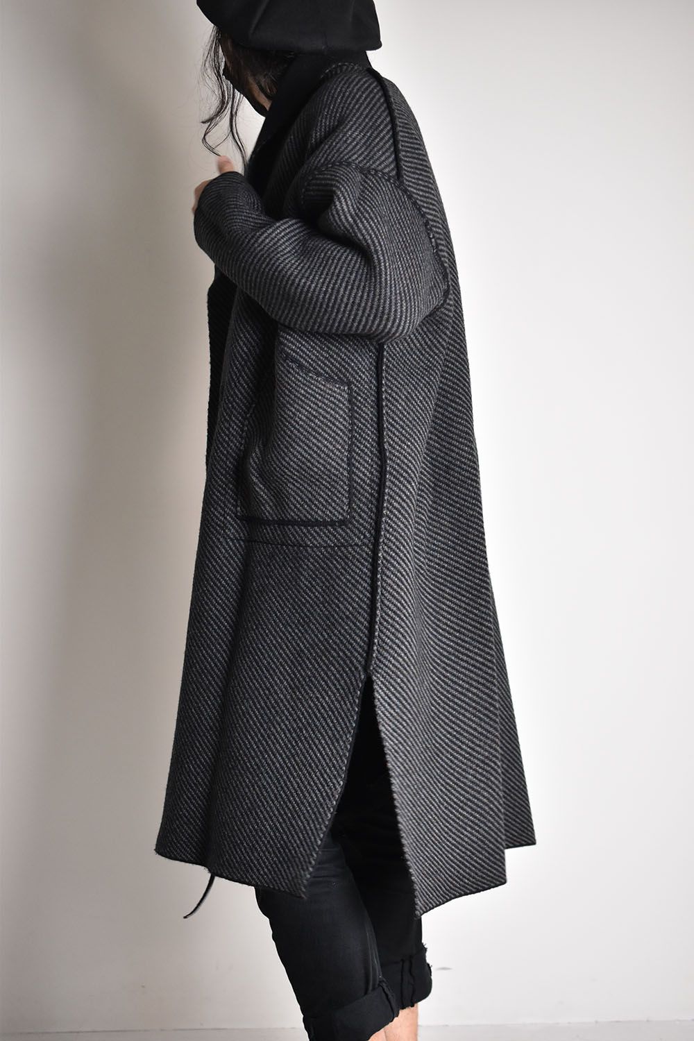 Reversible Knit Coat