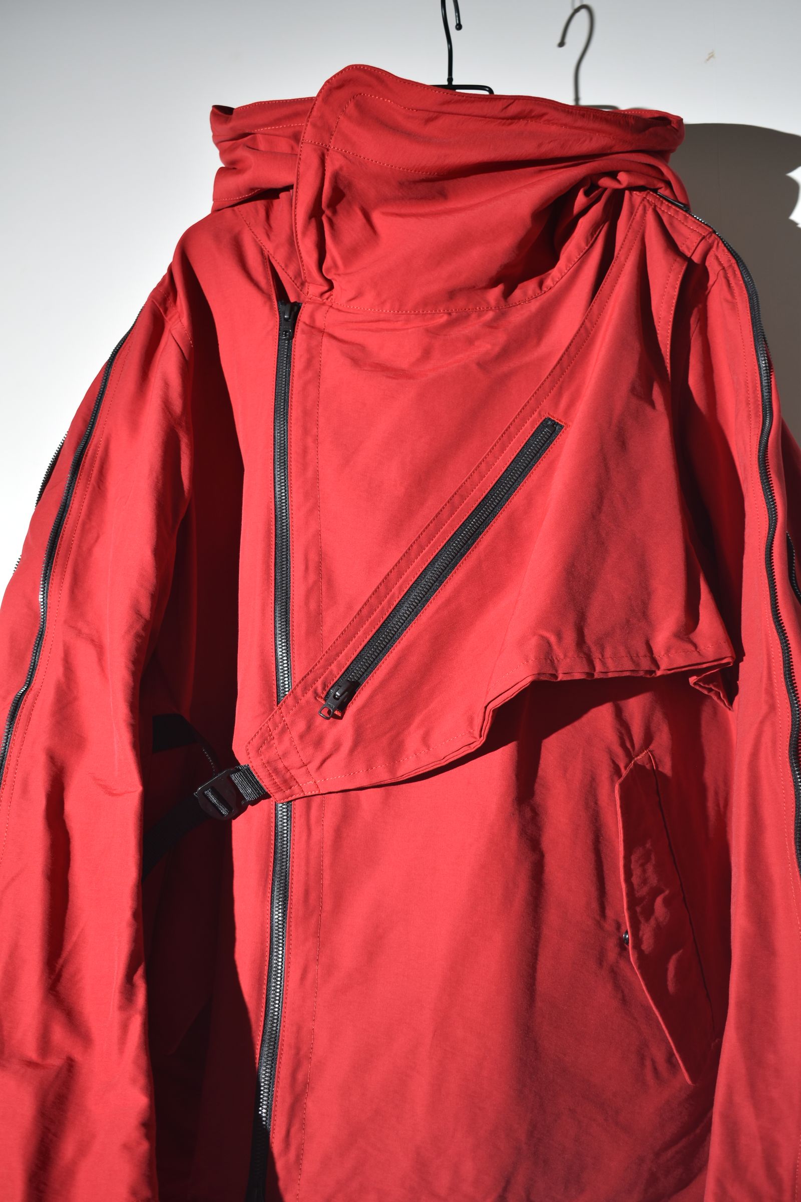Multi Zip Short Mods Coat"Red" / マルチジップショートモッズコート"レッド"