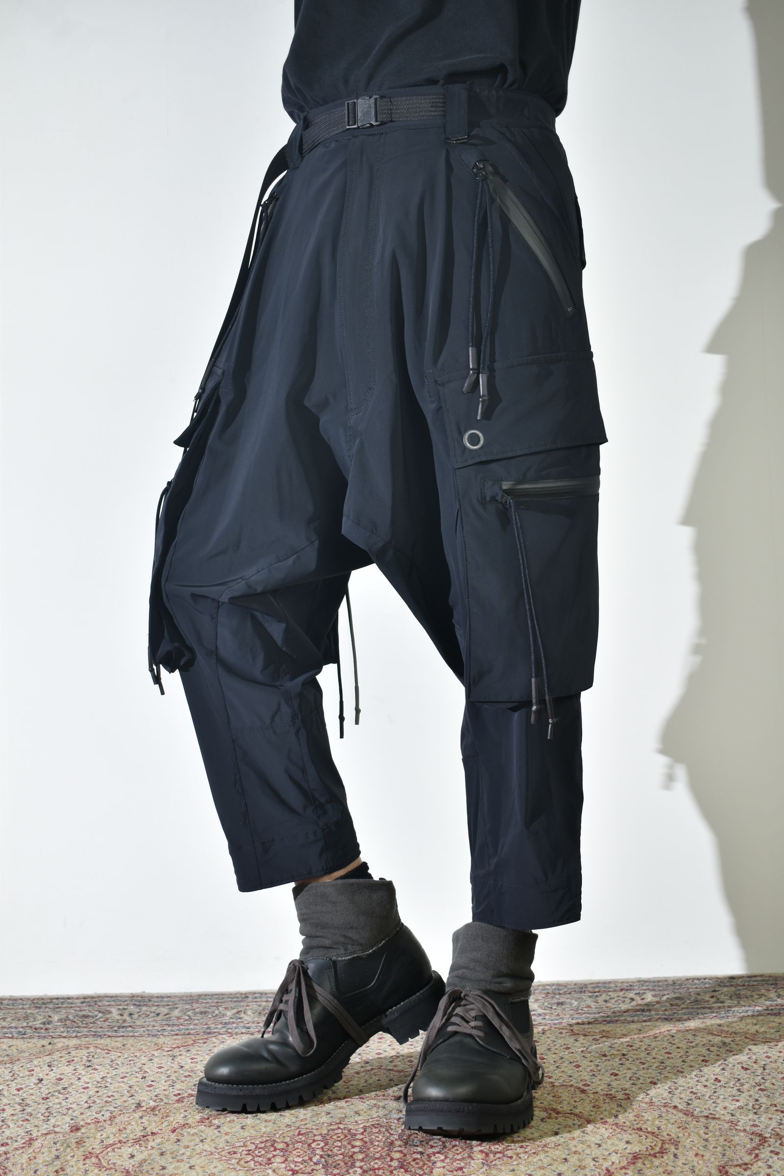Sarrouel Cropped Cargo"Black" / サルエルクロップドカーゴ"ブラック"