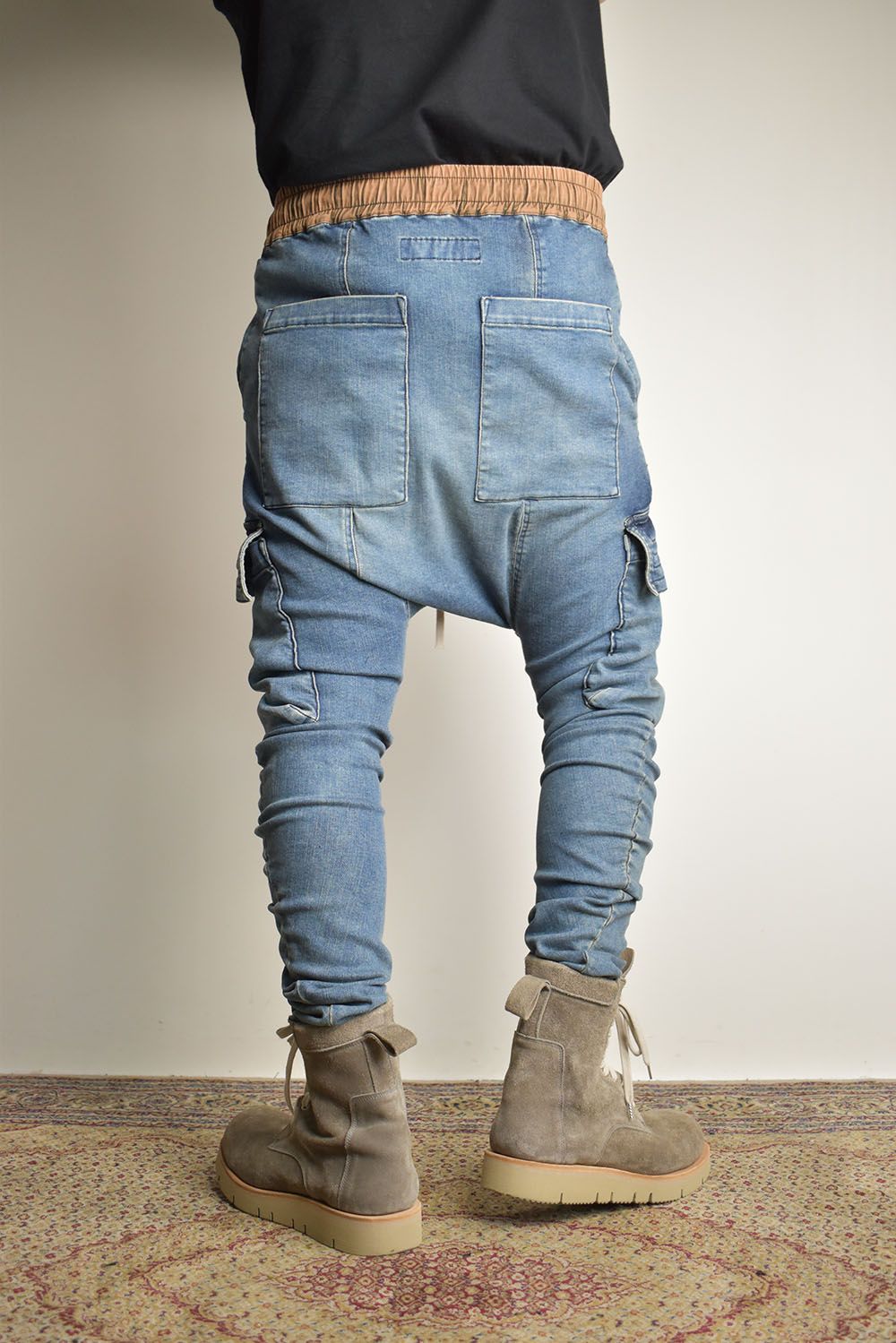 Vintage Denim Cargo Sarouel Skinny"Blue" / ヴィンテージデニムカーゴサルエルスキニー"ブルー"