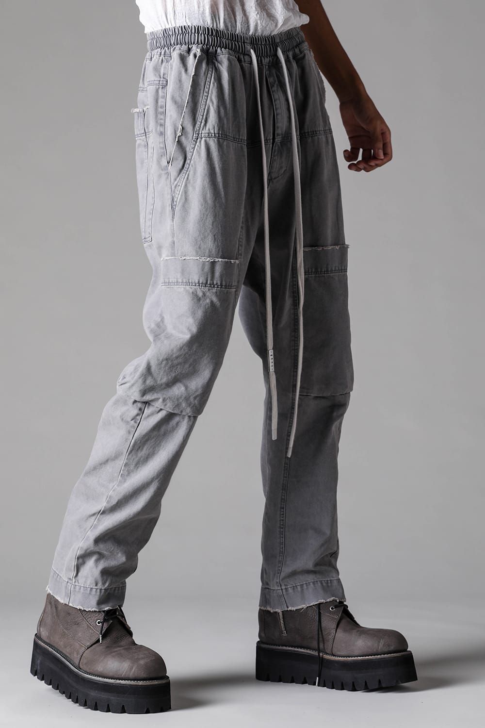 《2027SS先行予約》Cargo Long Tapered Pants "Vintage Black / Dust Grey / Dusty Olive" / カーゴロングテーパードパンツ "ヴィンテージブラック /ダストグレー /ダスティオリーブ"