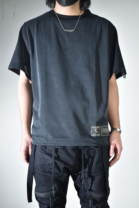 Suedy Short Sleeve Tee"Black" / スウェーディショートスリーブTee"ブラック"