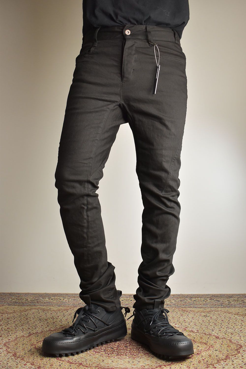 Stretch Denim Straight Slim Pants"Black" / ストレッチデニムストレートスリムパンツ"ブラック"