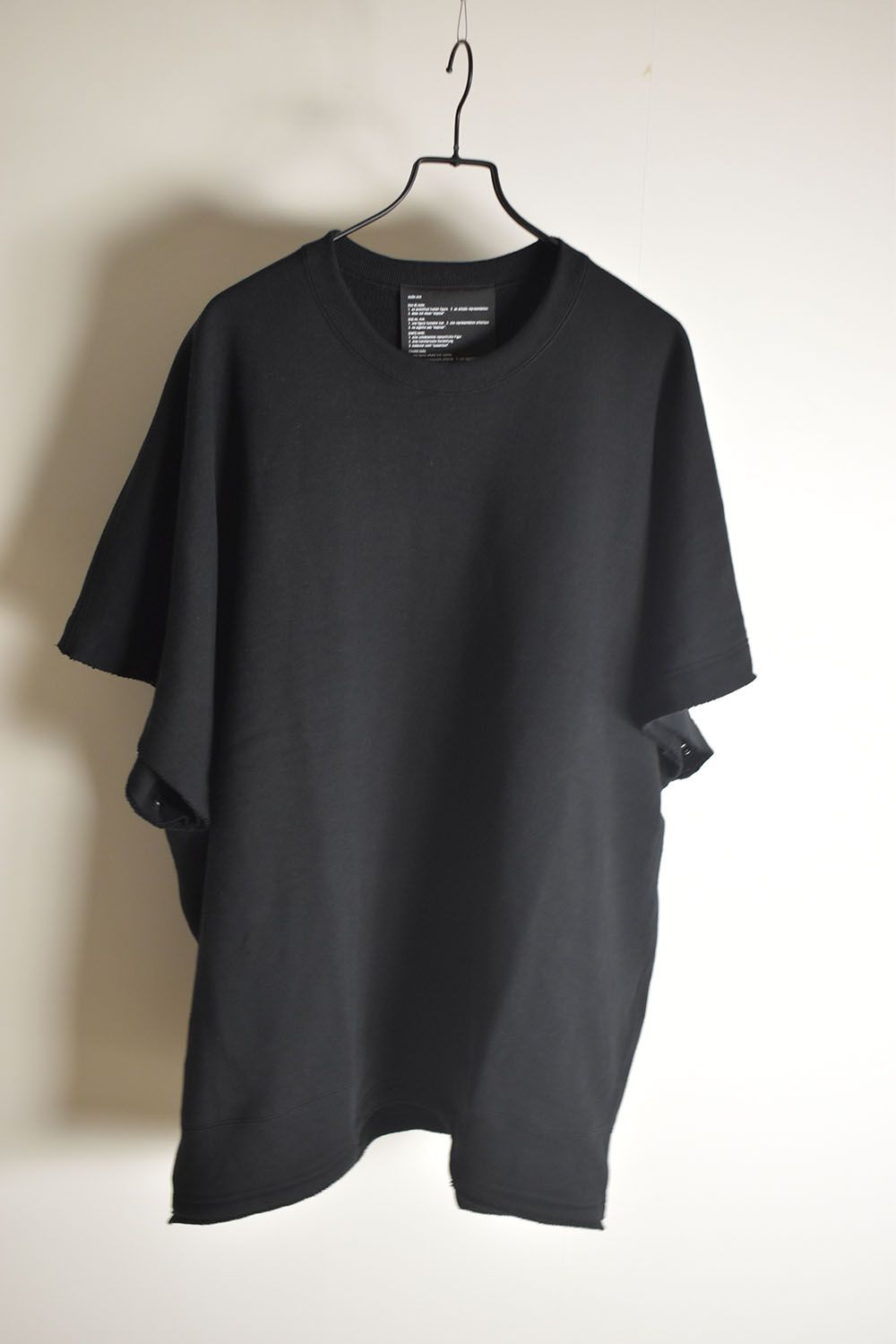 Sweat Oversize Pullover"Black" / スウェットオーバープルオーバー"ブラック"