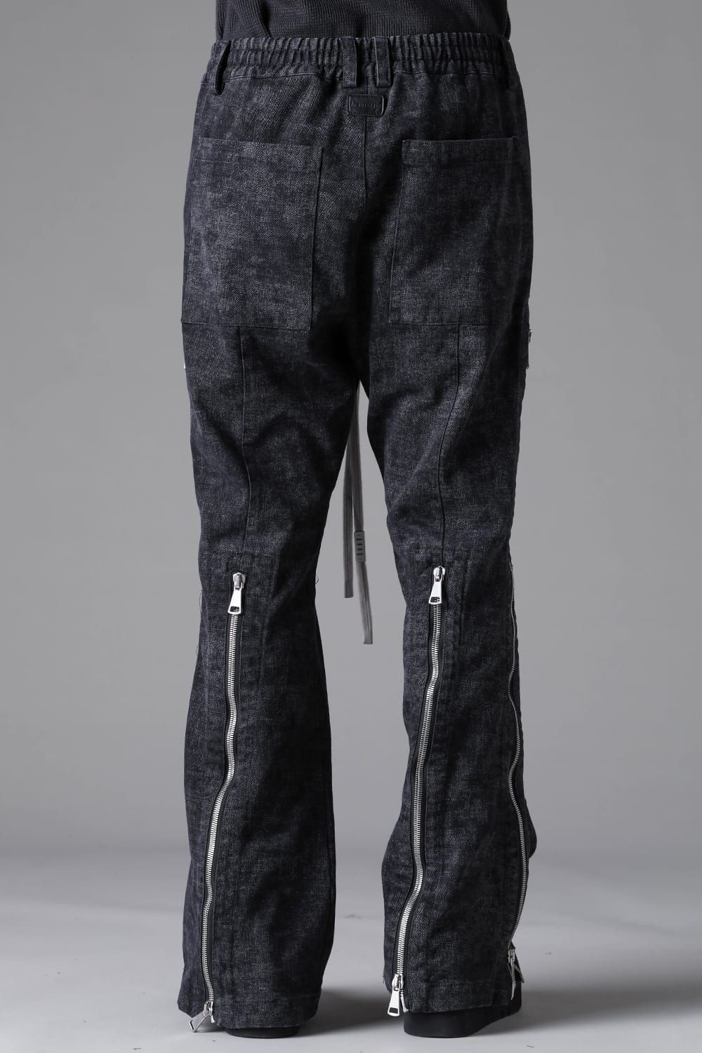 《2026AW先行予約》Zipped Fared Pants"D.Grey" / ジップフレアパンツ"ダークグレー"