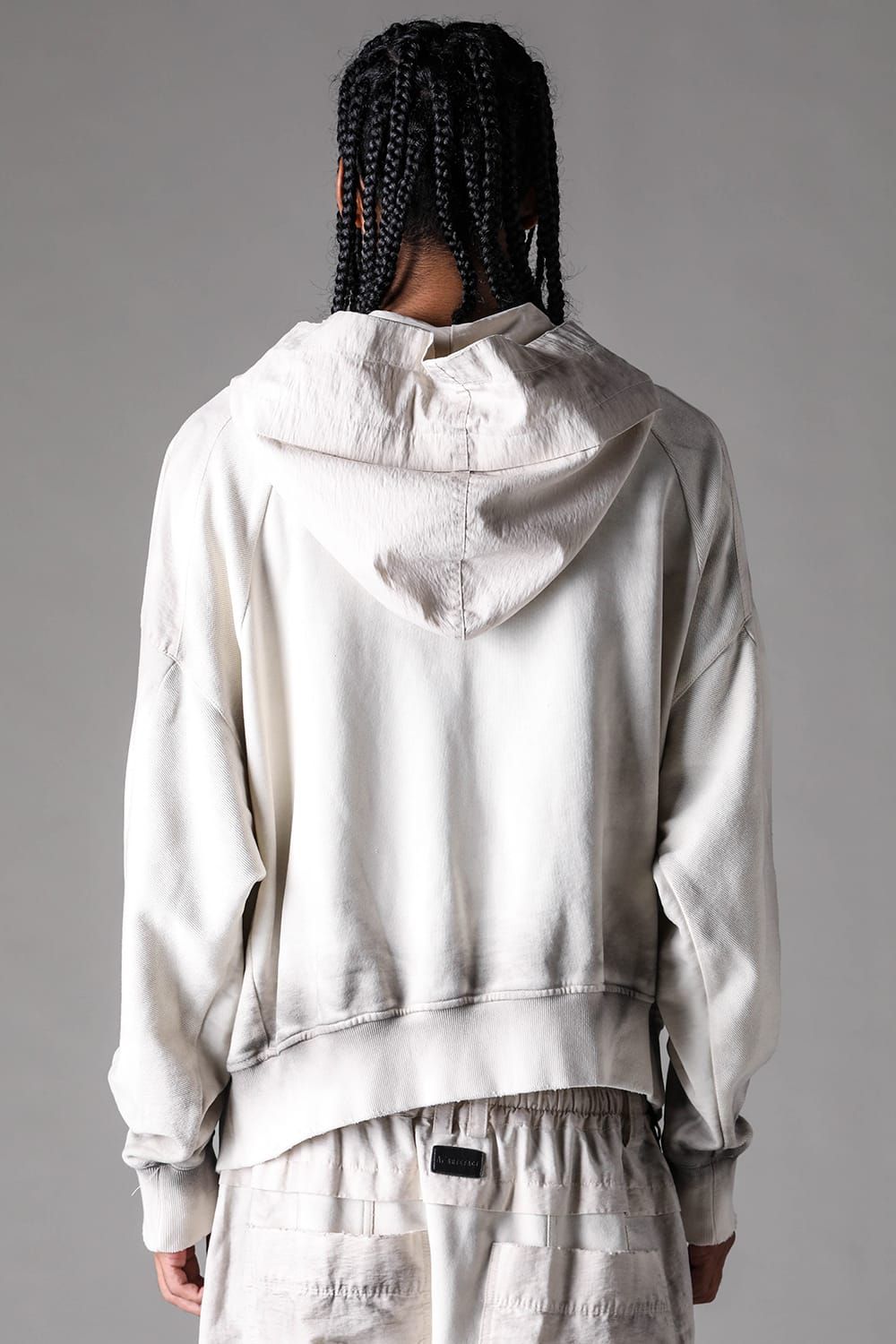 《2027SS先行予約》Vintage Zip Hoodie "Black × Brown / Grey × L.Grey / Ivory" / ヴィンテージジップフーディ"ブラック×ブラウン / グレー×ライトグレー / アイボリー"