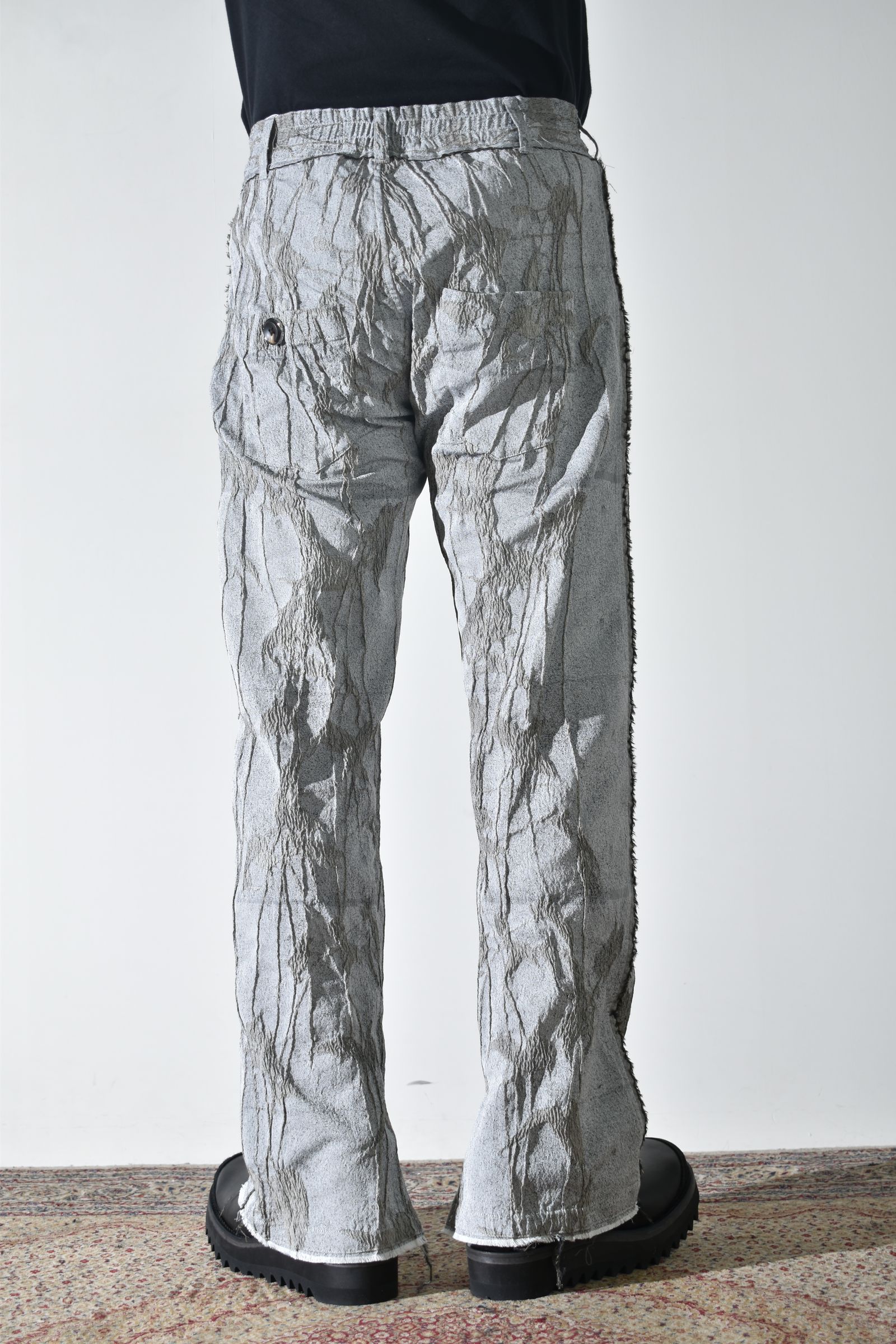 Semi Flared Pants "Ivy×Concrete" / セミフレアパンツ"アイボリー×コンクリート"