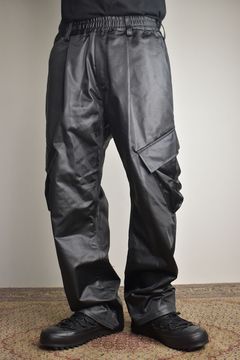 Heavy Satin Cargo Pants"Black" / ヘビーサテンカーゴパンツ"ブラック"