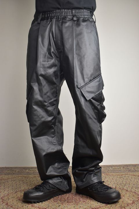 Heavy Satin Cargo Pants"Black" / ヘビーサテンカーゴパンツ"ブラック"