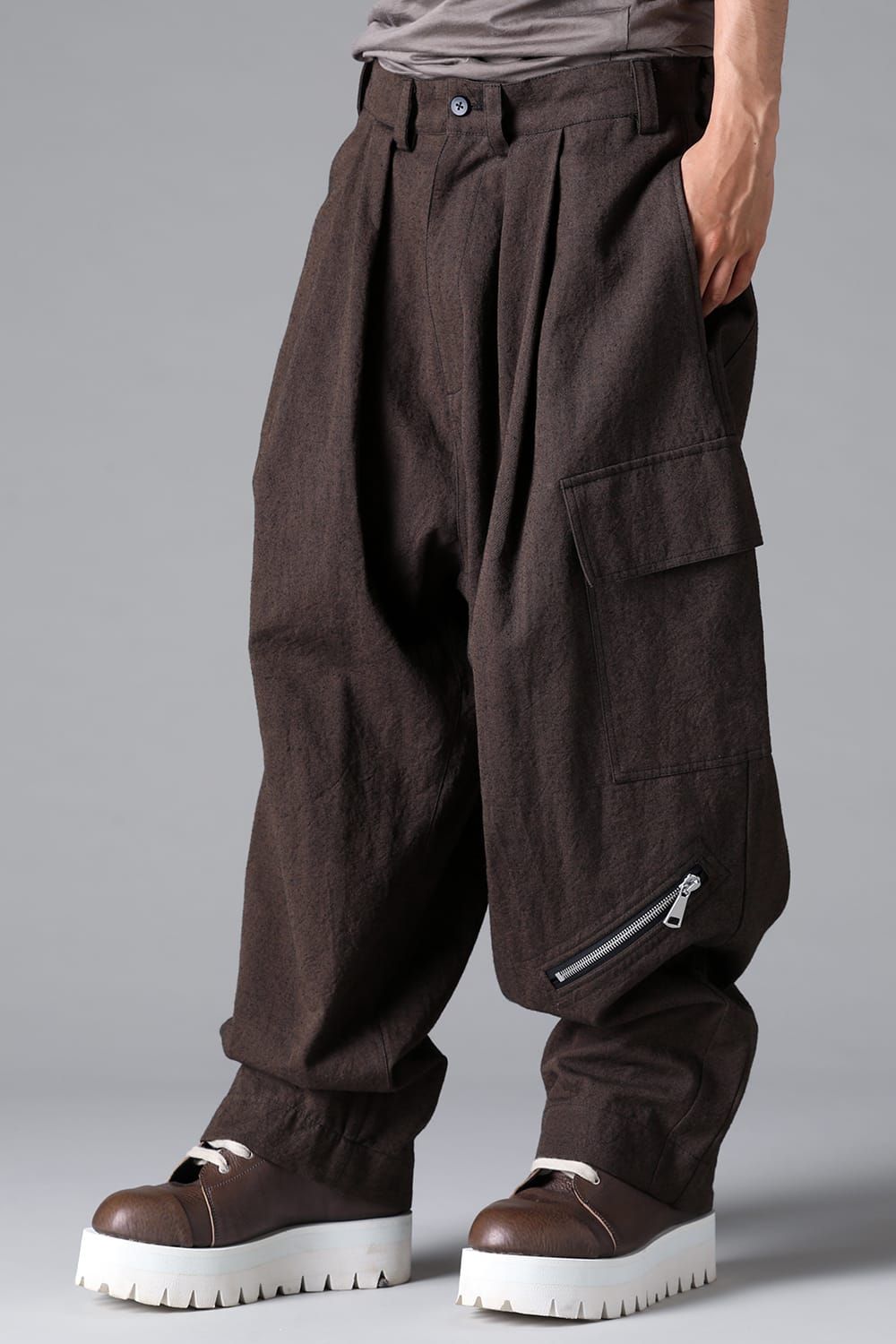 《2026SS先行予約》Tuck Wide Pants"Macassar" / タックワイドパンツ"マカサー"