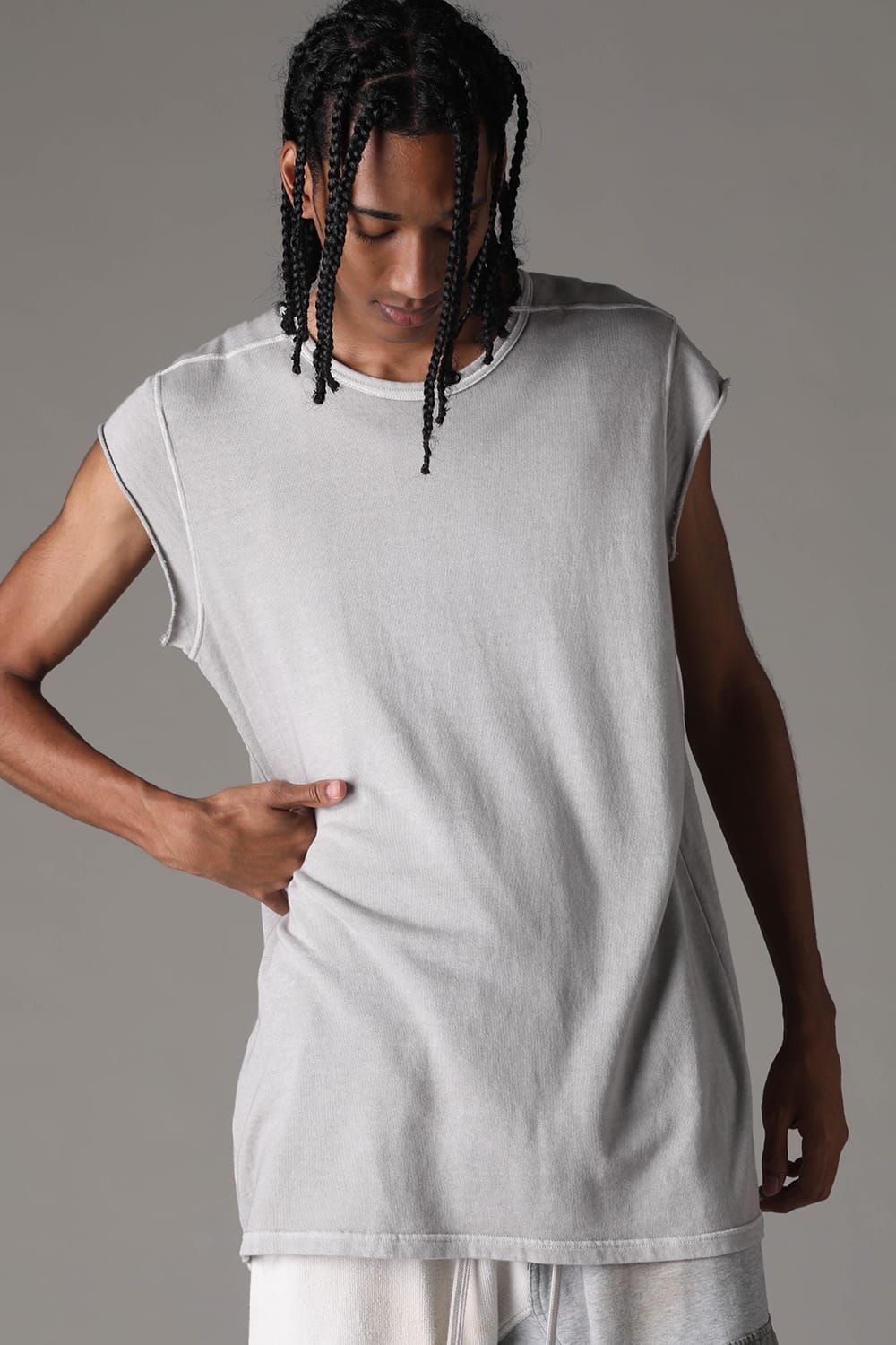 《2027SS先行予約》Sumi Dyed Tank Top"L.Grey / Grey / D.Grey" / 墨染タンクトップ"ライトグレー / グレー /ダークグレー"
