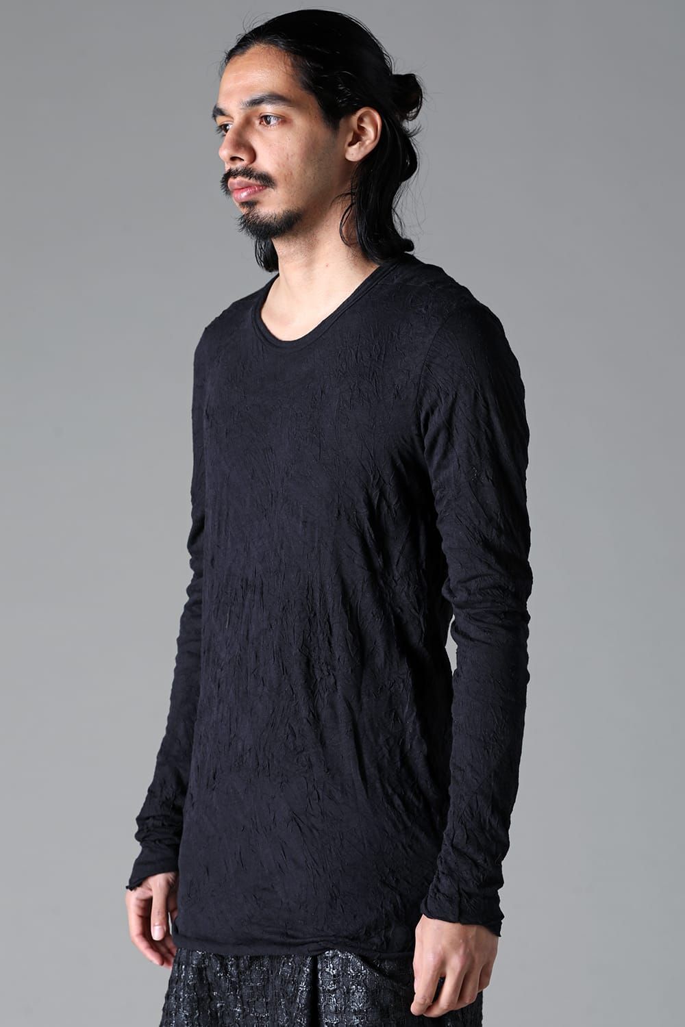 《2025AW先行予約》Layered Long Top"BK×WH/IV×GY/BK×BR/BK×BK/IV×IV/BR×GY" / レイヤードロングトップ"ブラック×ホワイト/アイボリー×グレー/ブラック×ブラウン/ブラック×ブラック/アイボリー×アイボリー/ブラウン×グレー"