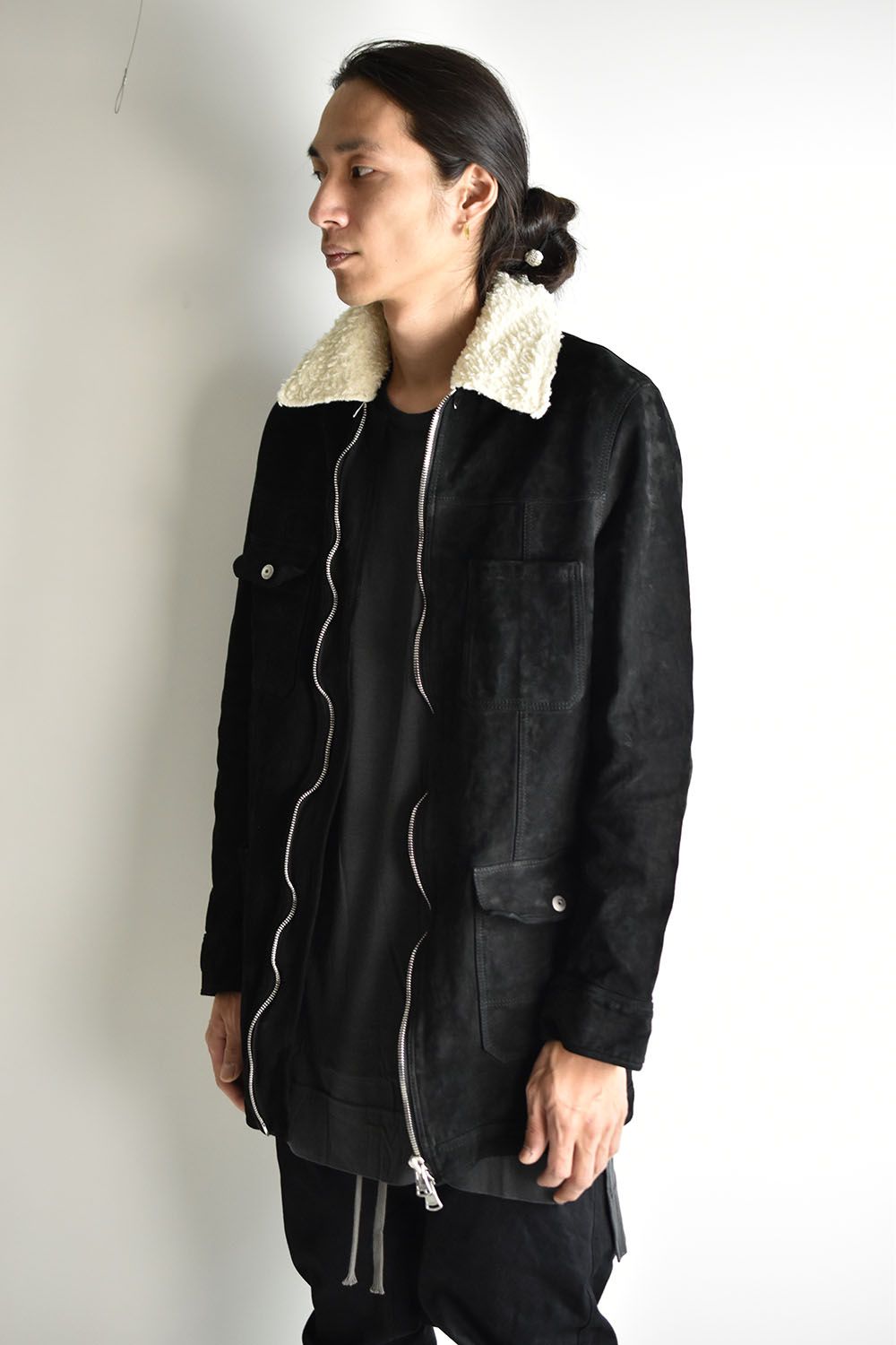 Japan Calf Suede Coverall Blouson