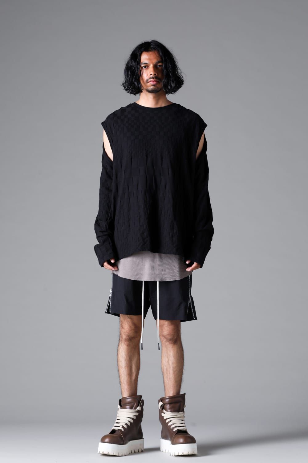 《2026SS先行予約》Side Zip Shorts"Black / White /Stone" / サイドジップショーツ"ブラック/ホワイト/ストーン"