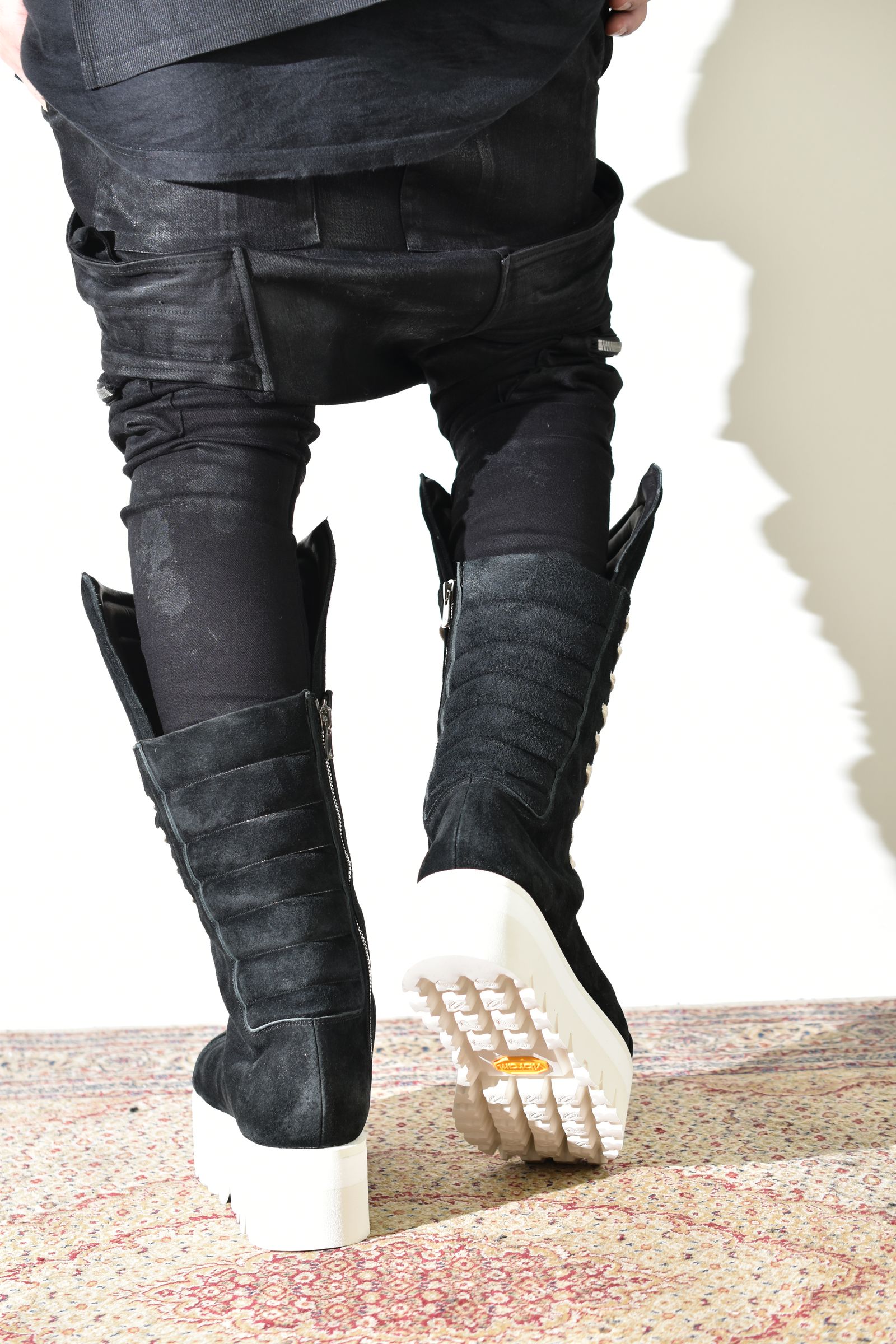 Torqe High Boots"Black × White" / トルクハイブーツ"ブラック×ホワイト"