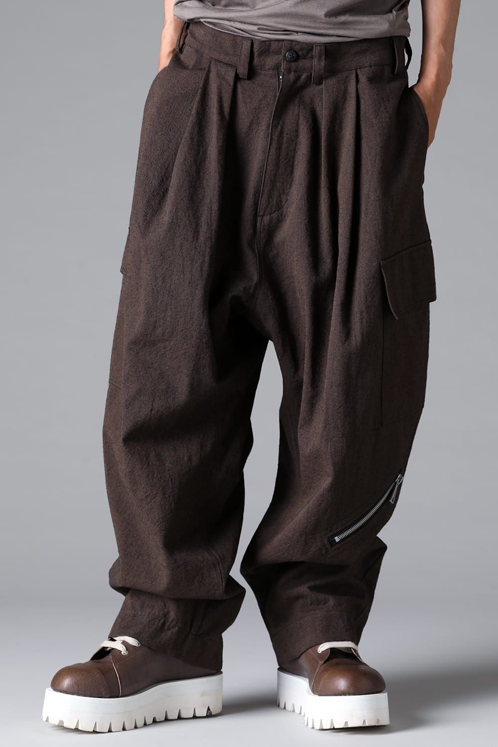 《2026SS先行予約》Tuck Wide Pants"Macassar" / タックワイドパンツ"マカサー"