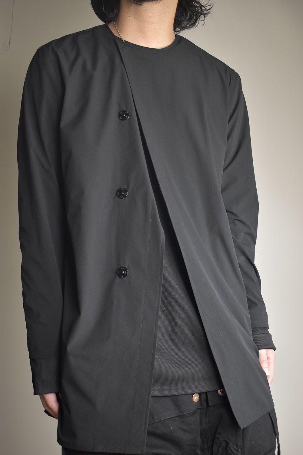 Anorak Jerseey Coat"Black" / アノラックジャージーコート"ブラック"