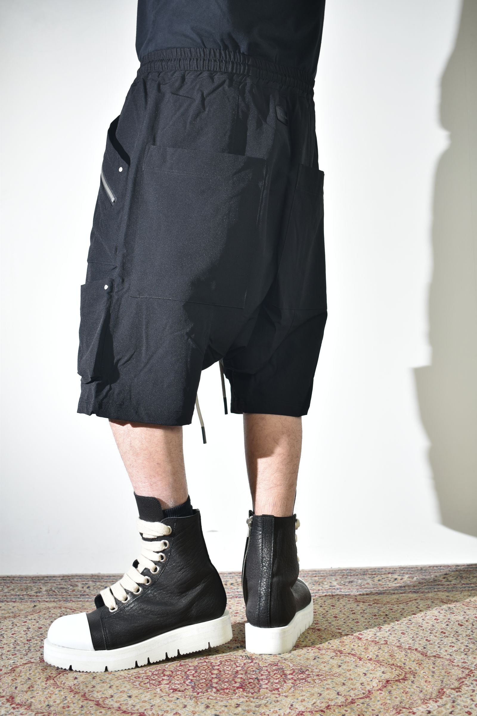 Stretch Nylon Cargo Shorts"Black" / ストレッチナイロンカーゴショーツ"ブラック"